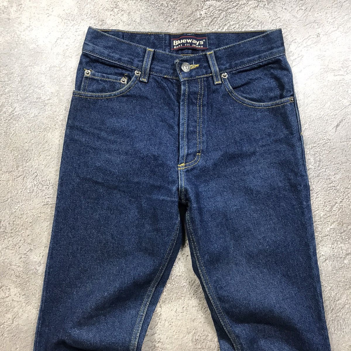 Vintage Vintage 90s Baggy Distressed Wide Leg Jeans Grunge Y2K 26 Size 26" / US 2 / IT 38 - 3 Thumbnail