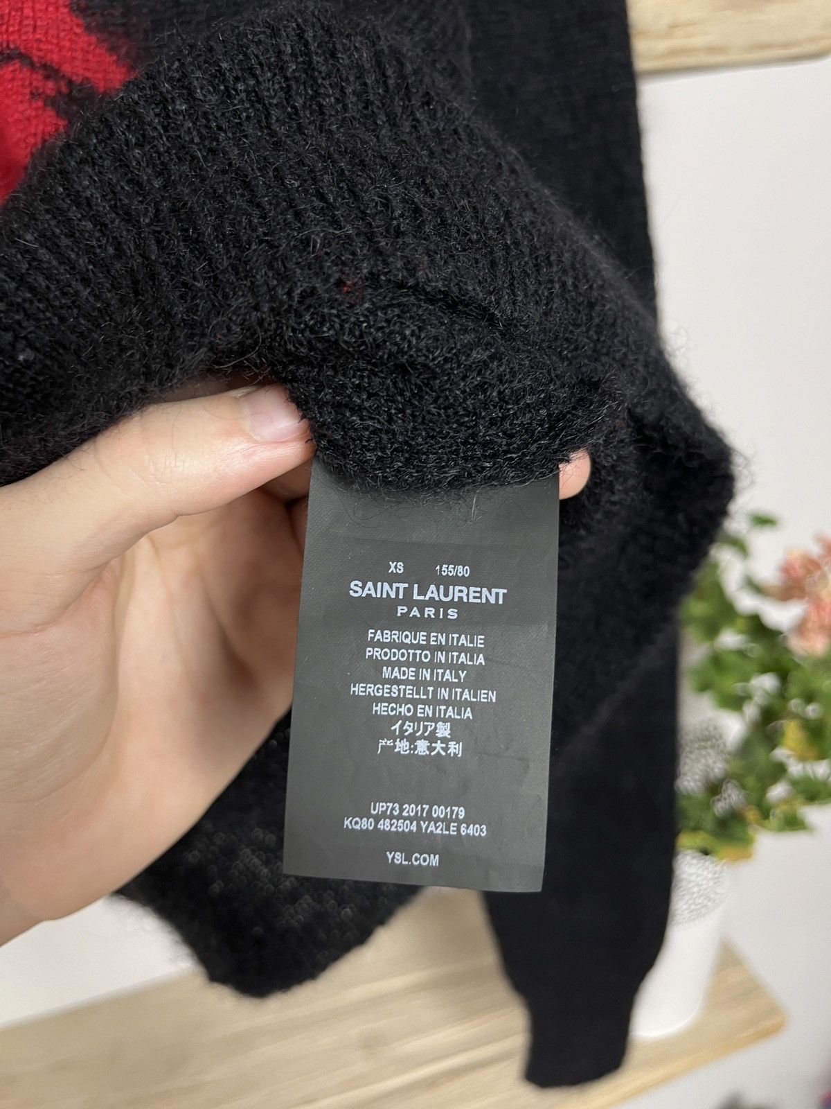 Saint Laurent Paris Saint laurent paris Mohair wool lips sweater luxury Size US S / EU 44-46 / 1 - 3 Thumbnail
