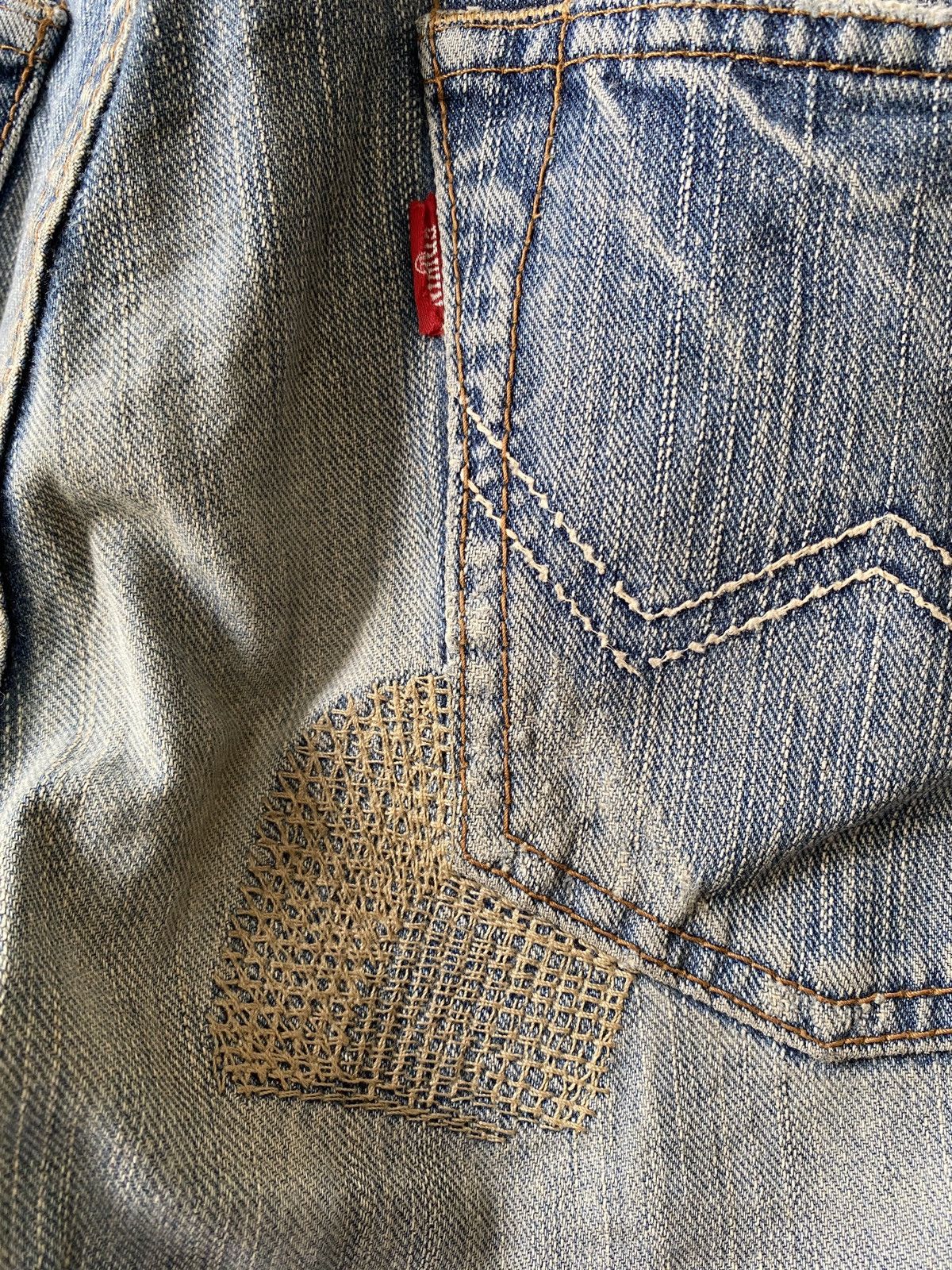 Edwin × Japanese Brand Japanese Brand Edwin Distressed Patchwork Design Denim Size US 30 / EU 46 - 16 Thumbnail