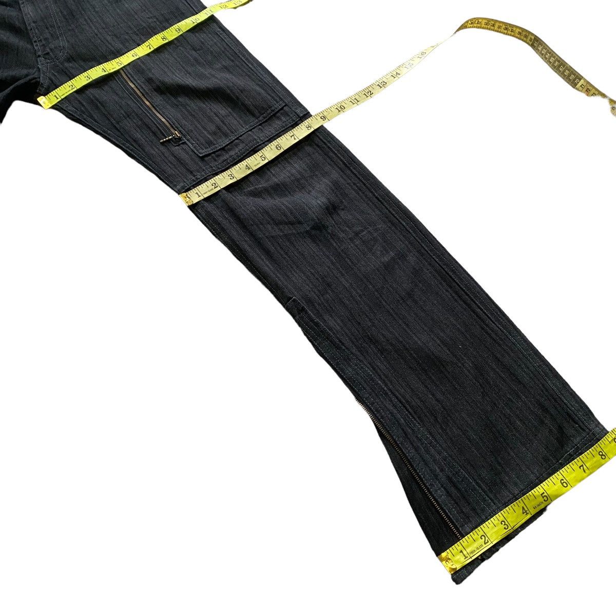 Japanese Brand NCFM Denim Cargo Zipper Flare Pant Size US 30 / EU 46 - 23 Thumbnail