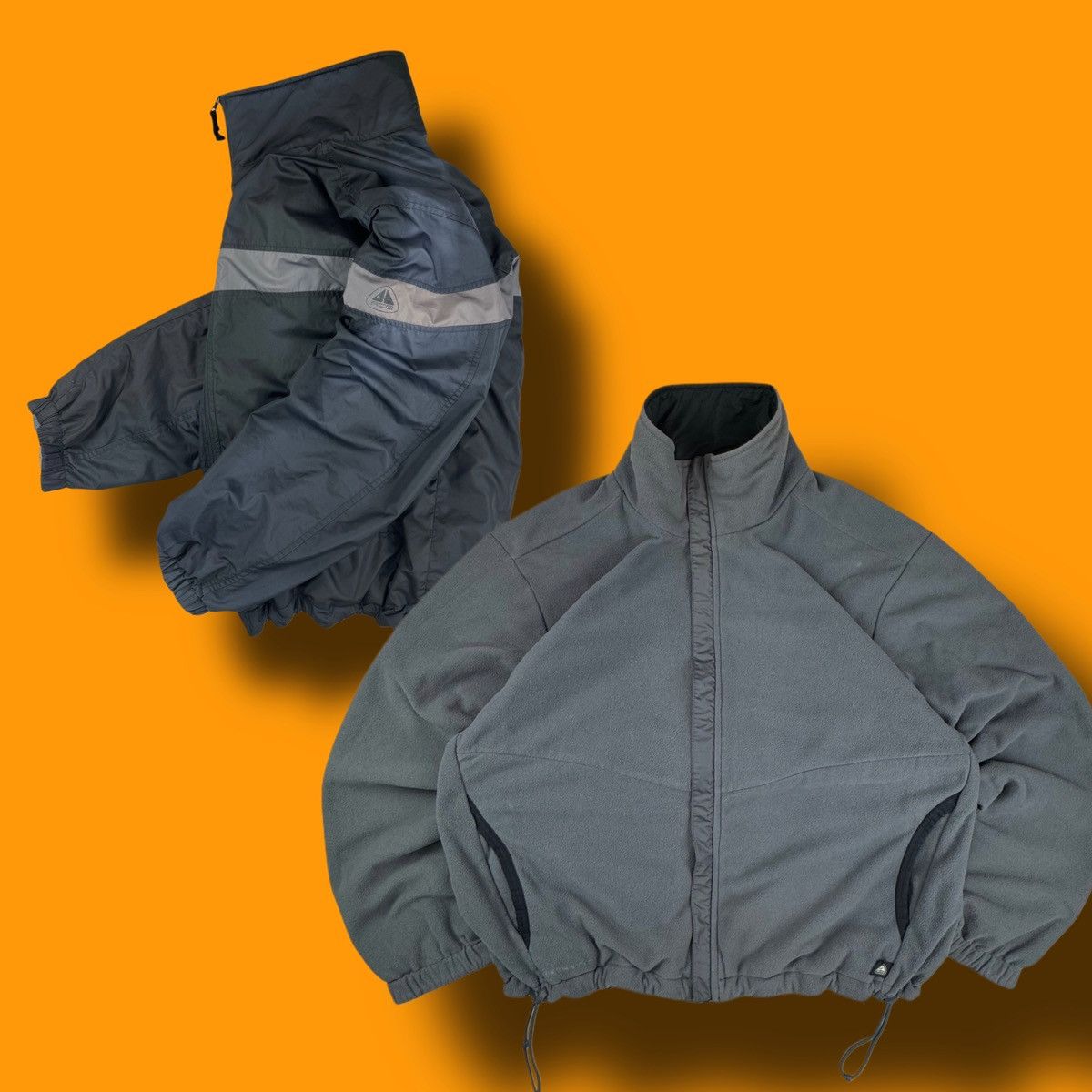 Nike × Nike ACG × Vintage NIKE ACG VINTAGE DOUBLE SIDED TEDDY FLEECE / NYLON JACKET Size US M / EU 48-50 / 2 - 1 Thumbnail