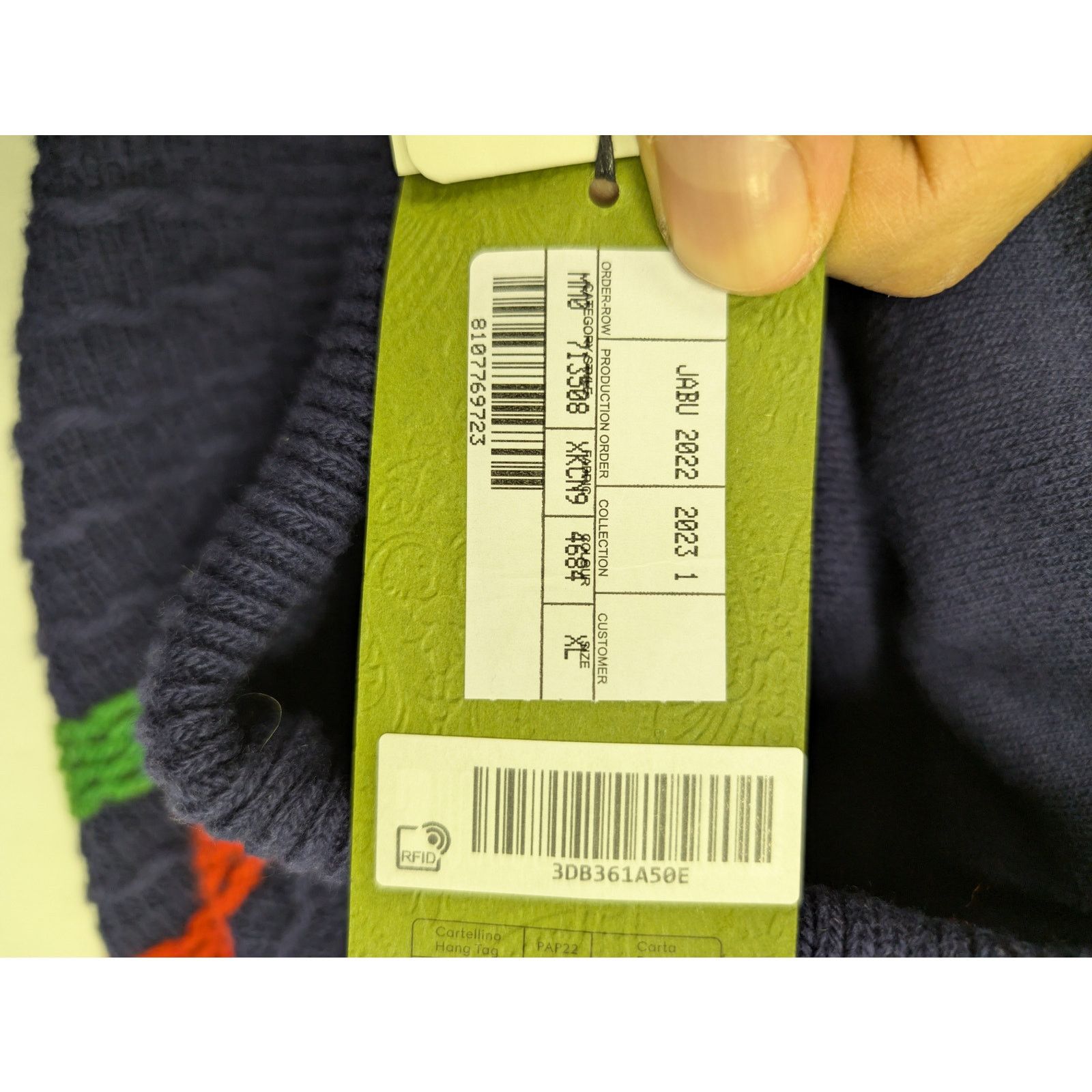 Gucci o1rshd1 Sweatpants Knitwear Pants With Web in Navy Blue Size US 36 / EU 52 - 22 Thumbnail