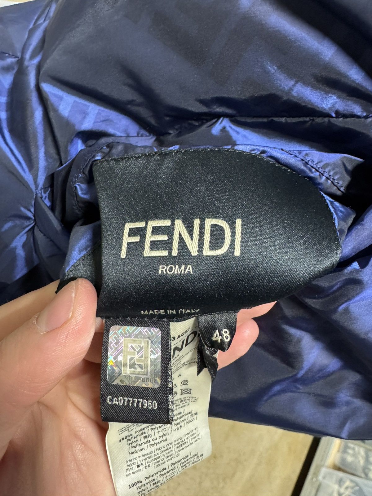 Fendi Fendi FF Nylon Down Vest NEW 2300$ Size US M / EU 48-50 / 2 - 6 Thumbnail