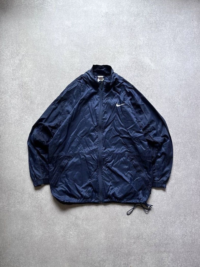 Nike Vintage Nike Swoosh Nylon Olympic Zip Jacket Y2K L Size US L / EU 52-54 / 3 - 2 Thumbnail