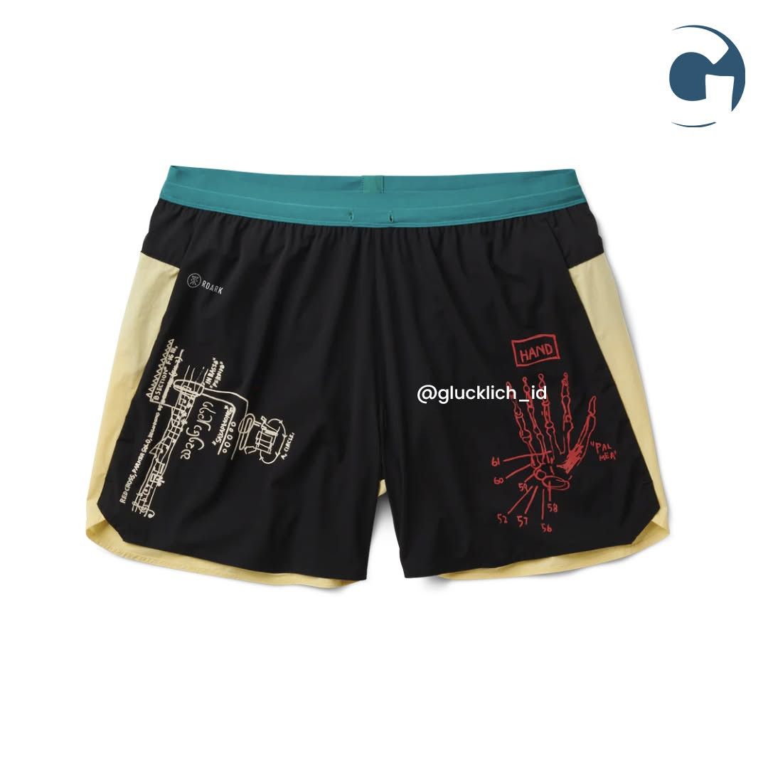 Roark Roark, Run Amok x Jean Michel Basquiat Alta 5” Short Size US 34 / EU 50 - 1 Thumbnail