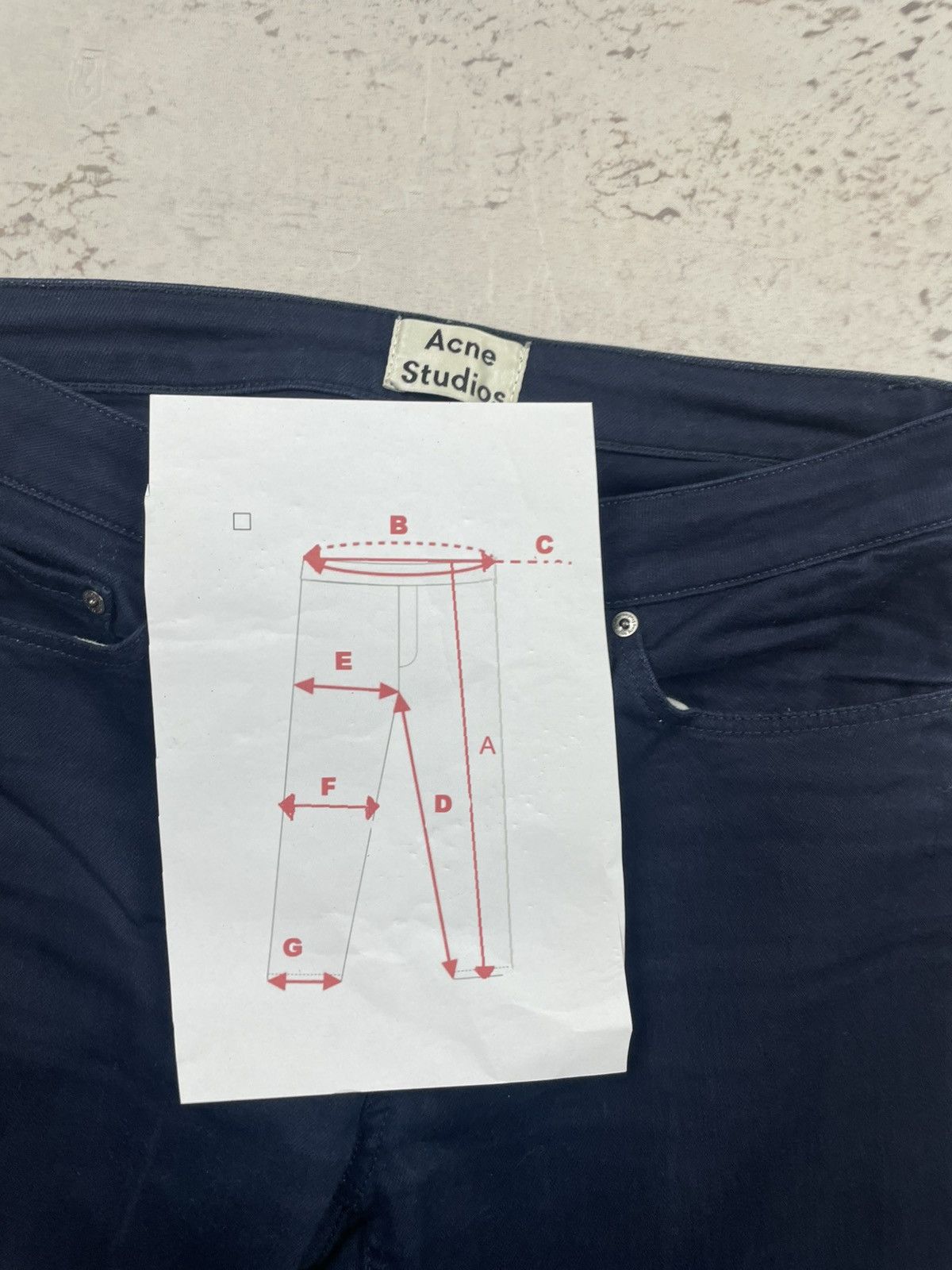 Acne Studios Acne Studios W28 L34 Skin 5 BlueFin Navy Slim Fit Womens EGV Size 28" / US 6 / IT 42 - 4 Thumbnail