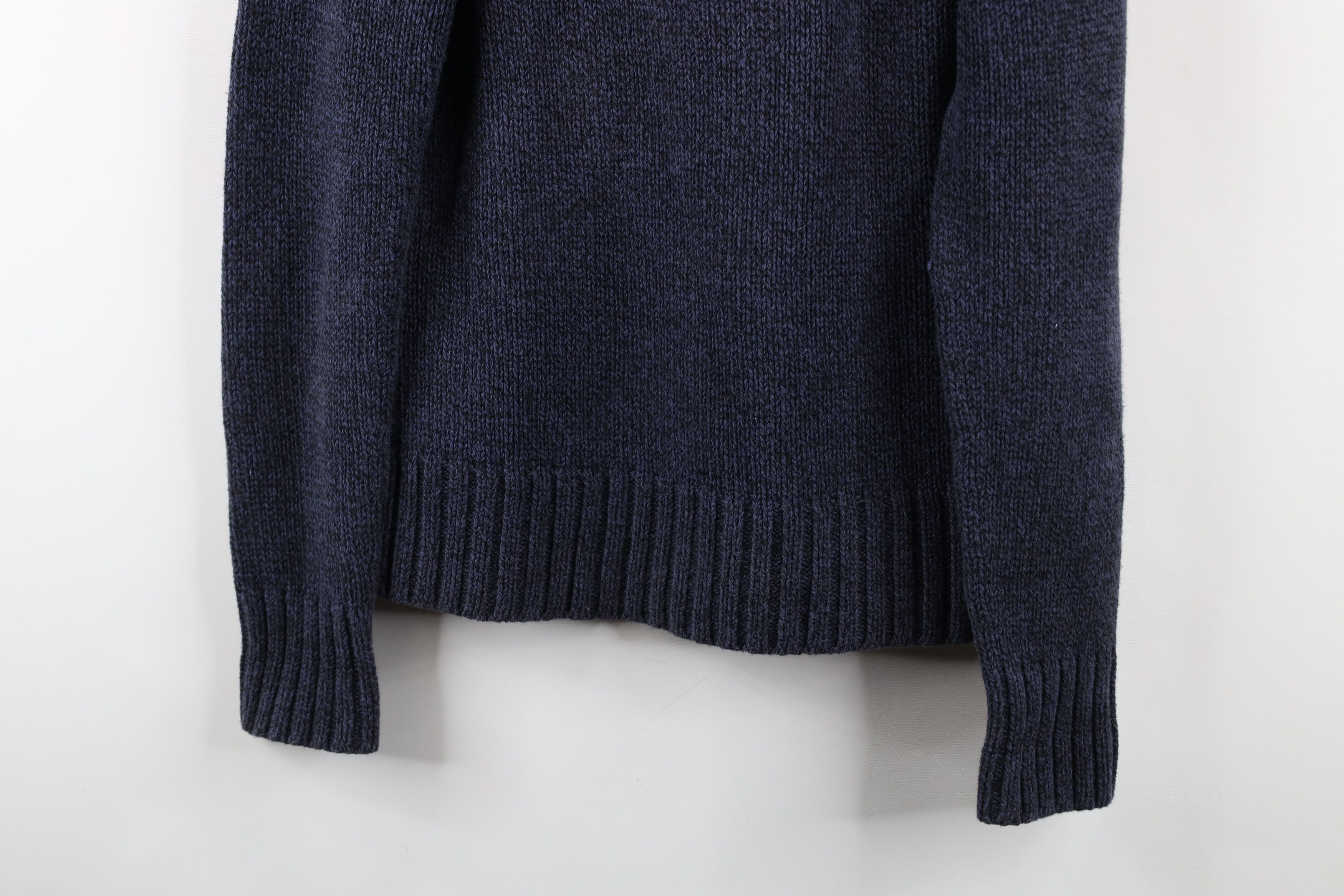 Gap × Vintage Vintage 90s Y2K Gap Cotton Turtleneck Sweater Heather Blue Size L / US 10 / IT 46 - 3 Thumbnail