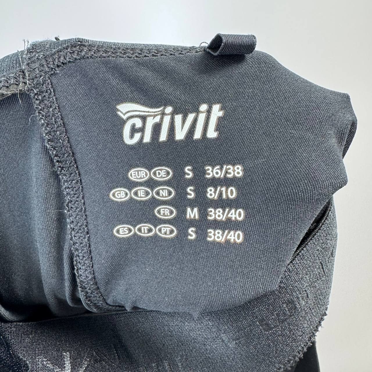 Other Crivit Womens Sports Leggings Capri Black Gym Size S Size 36" / US 14 / IT 50 - 3 Thumbnail