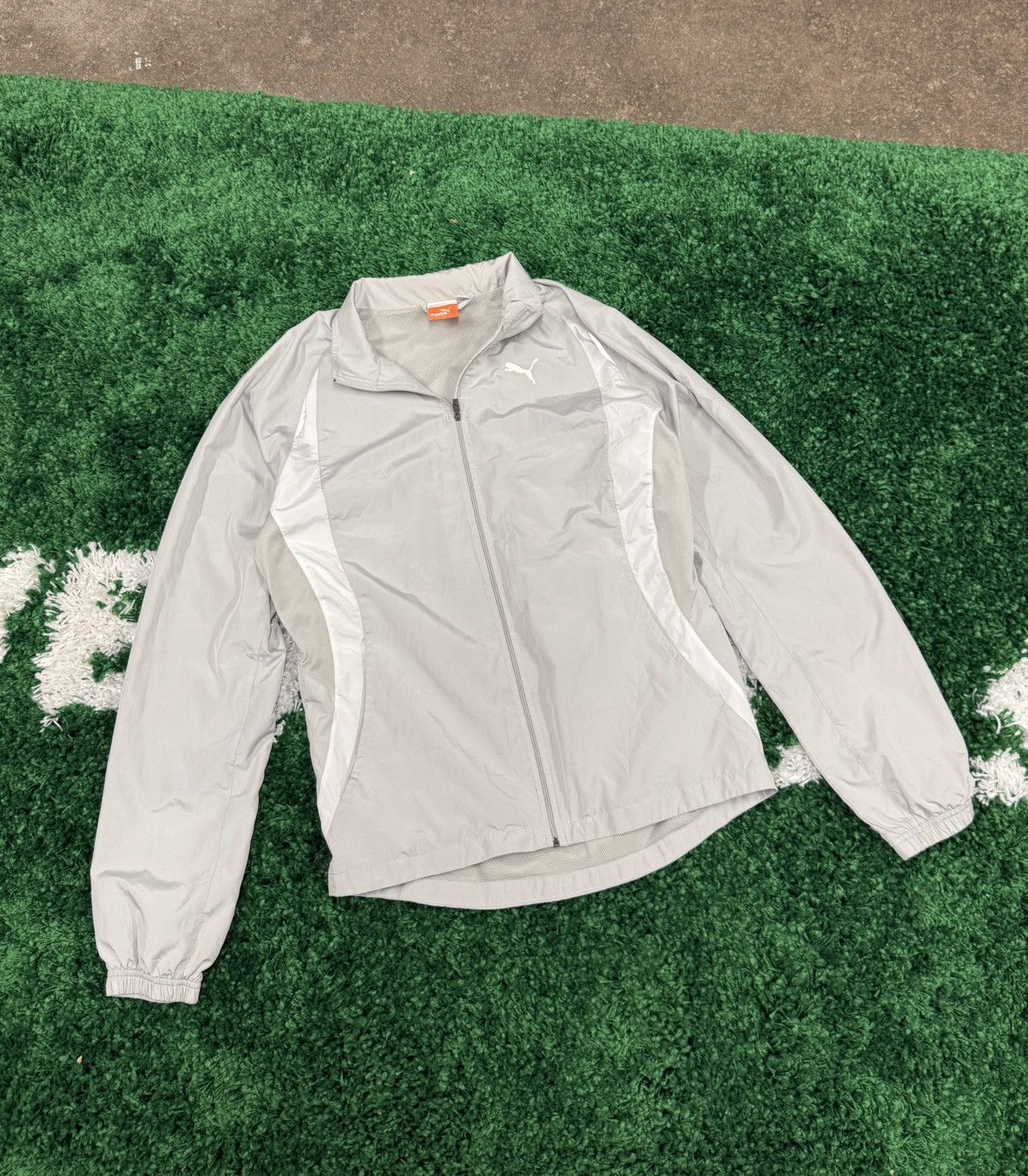 Puma × Vintage Vintage Puma Silver 3M Volt Retro Y2K Track Jacket White Size US S / EU 44-46 / 1 - 1 Thumbnail