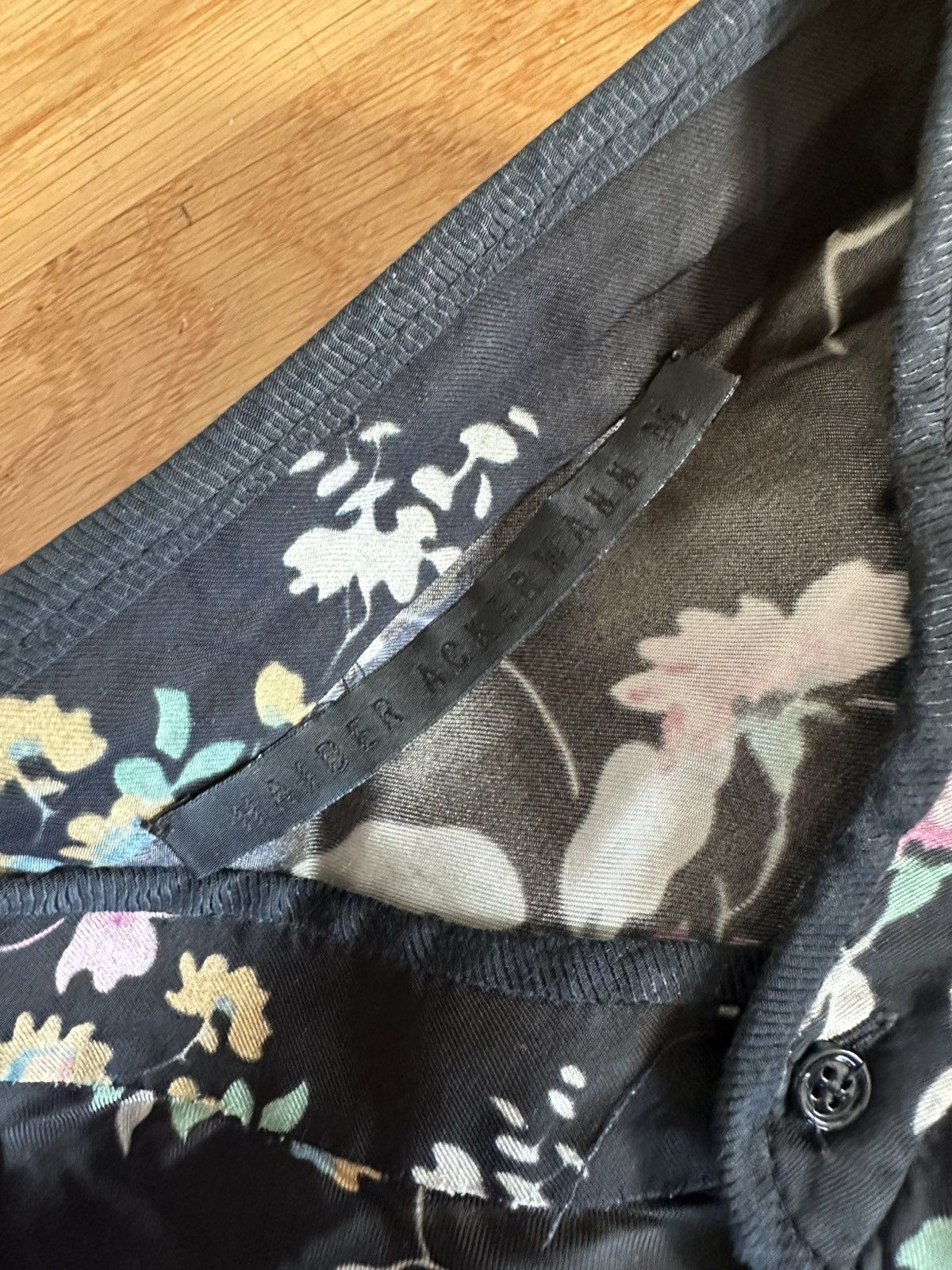 Haider Ackermann Black Floral Shirt Size US M / EU 48-50 / 2 - 3 Thumbnail