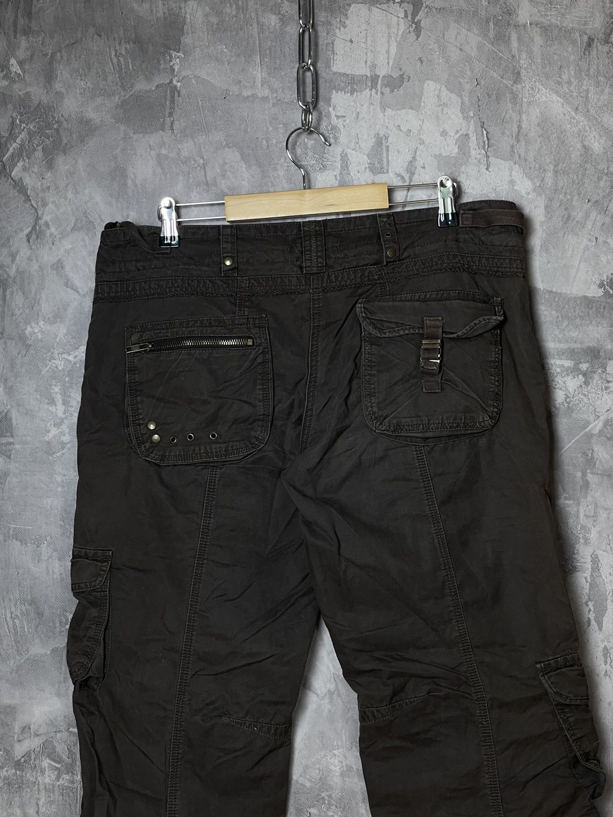 Japanese Brand × Vintage VINTAGE CARGO PANTS FLARED PARACHUTE SPRING JAPAN 90S Size 32" / US 10 / IT 46 - 8 Thumbnail
