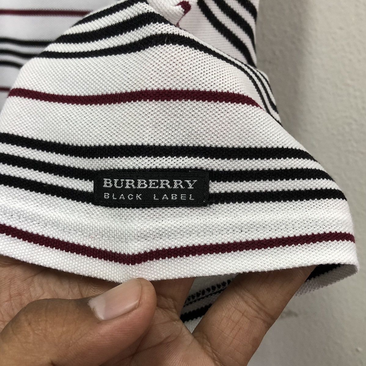 Burberry Burberry Black Label Men’s Striped Short Sleeve Polo Shirt Size US M / EU 48-50 / 2 - 6 Thumbnail