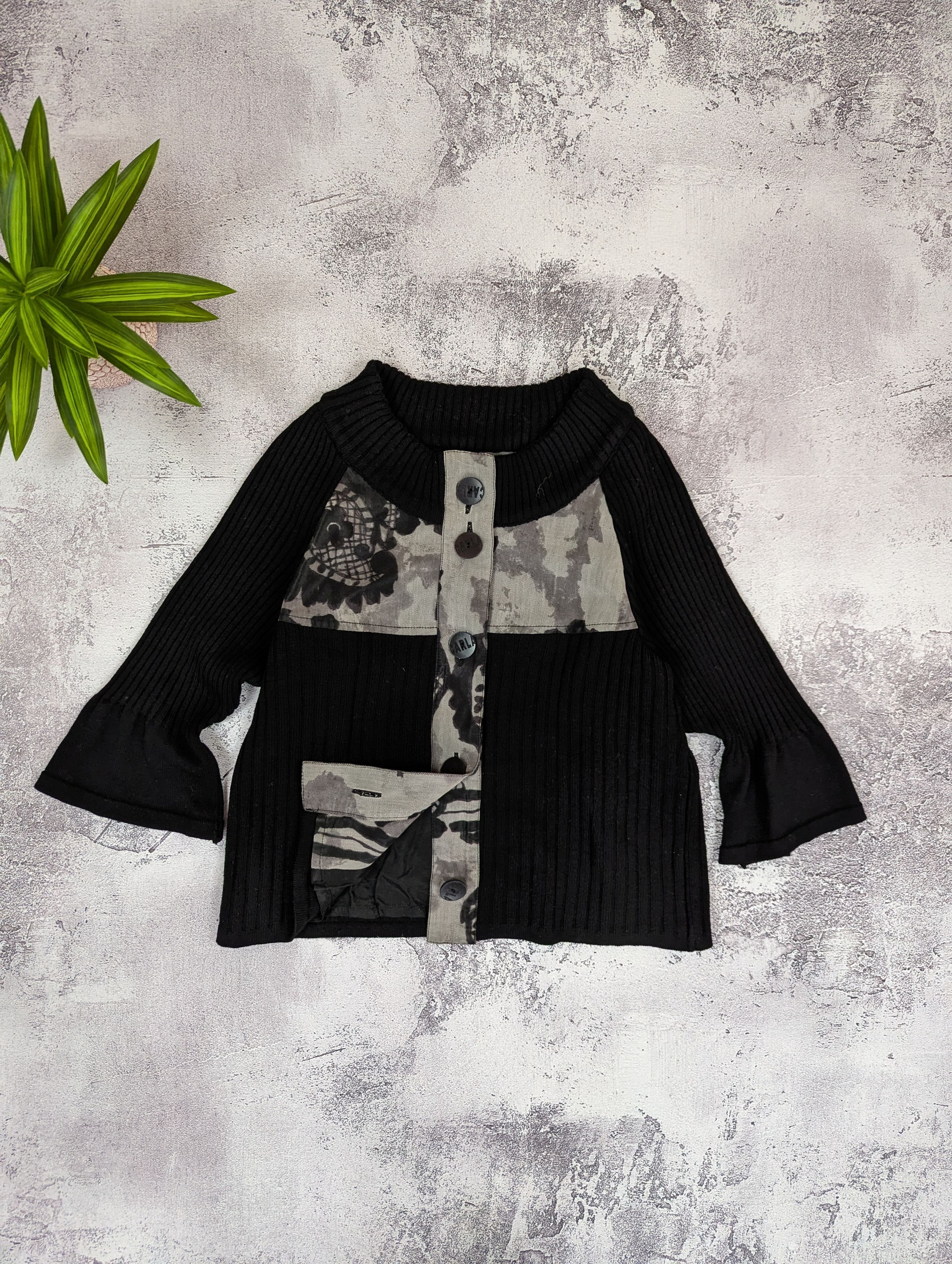 Vintage VTG Carla Du Nord Avant Garde Knit Cardigan 36 Size XS / US 0-2 / IT 36-38 - 1 Thumbnail
