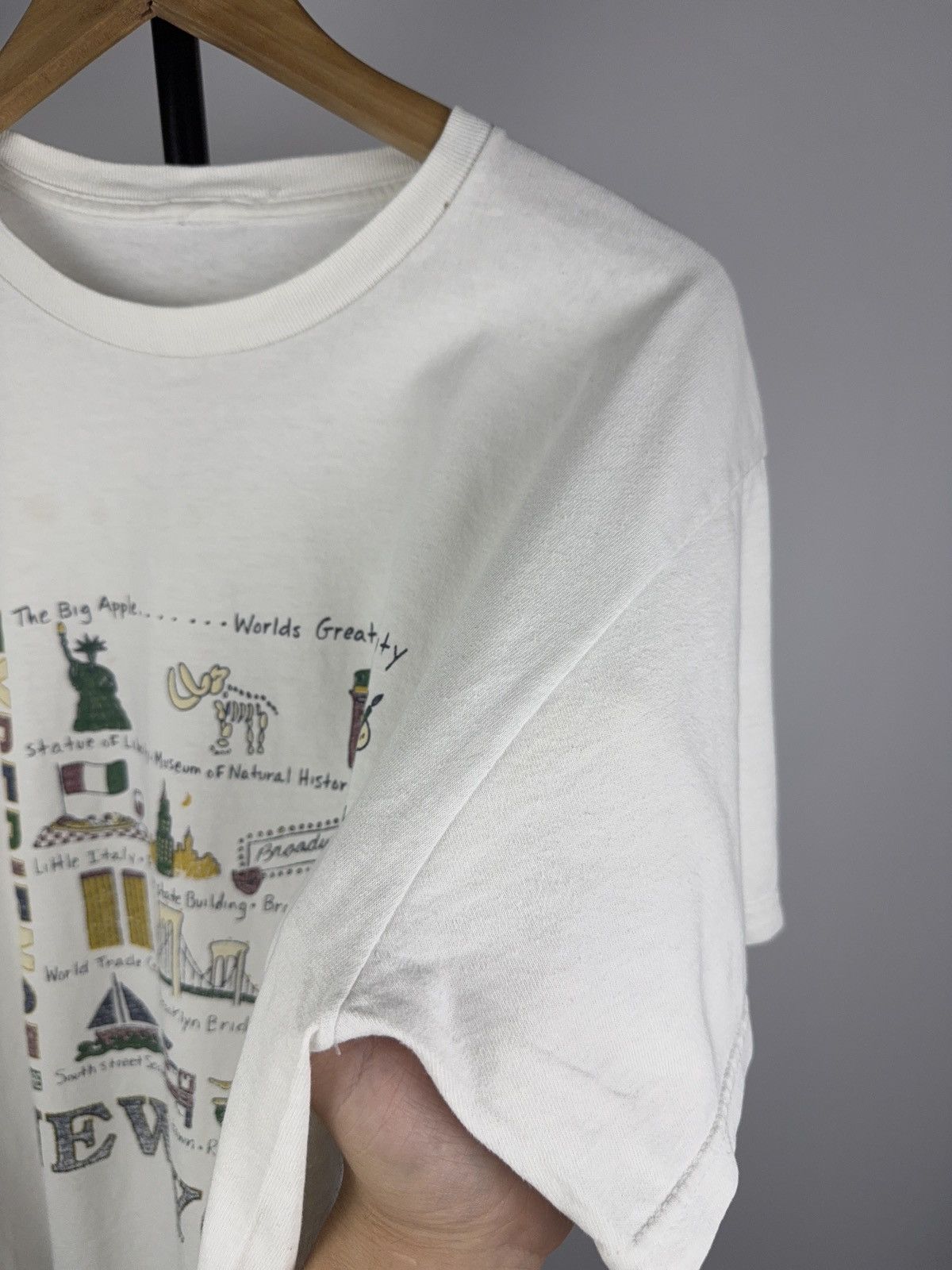 Vintage Vintage 90s Experience New York Tourist Tee Big Logo 90s Size US L / EU 52-54 / 3 - 5 Thumbnail