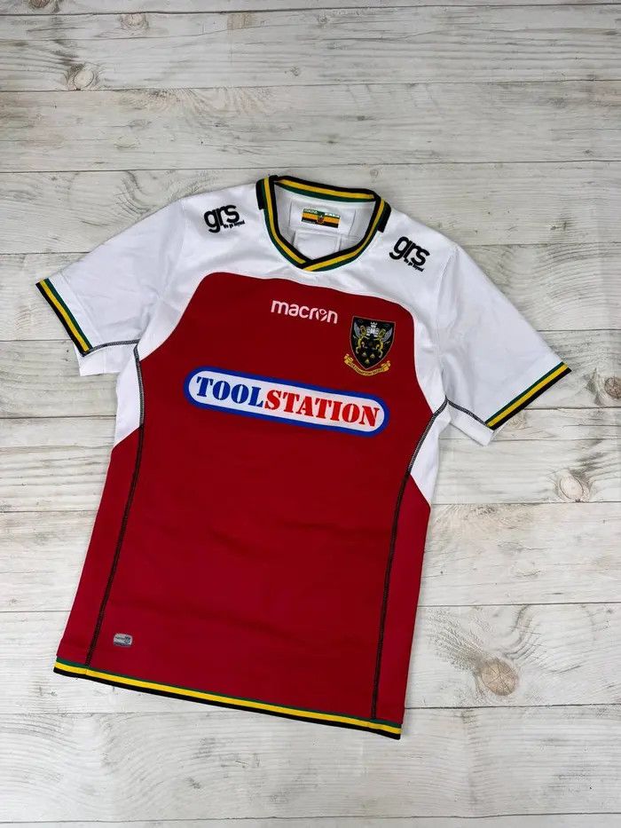 Macron Macron Northampton Saints 2018 2019 Away Rugby Shirt Jersey Size US XL / EU 56 / 4 - 1 Thumbnail