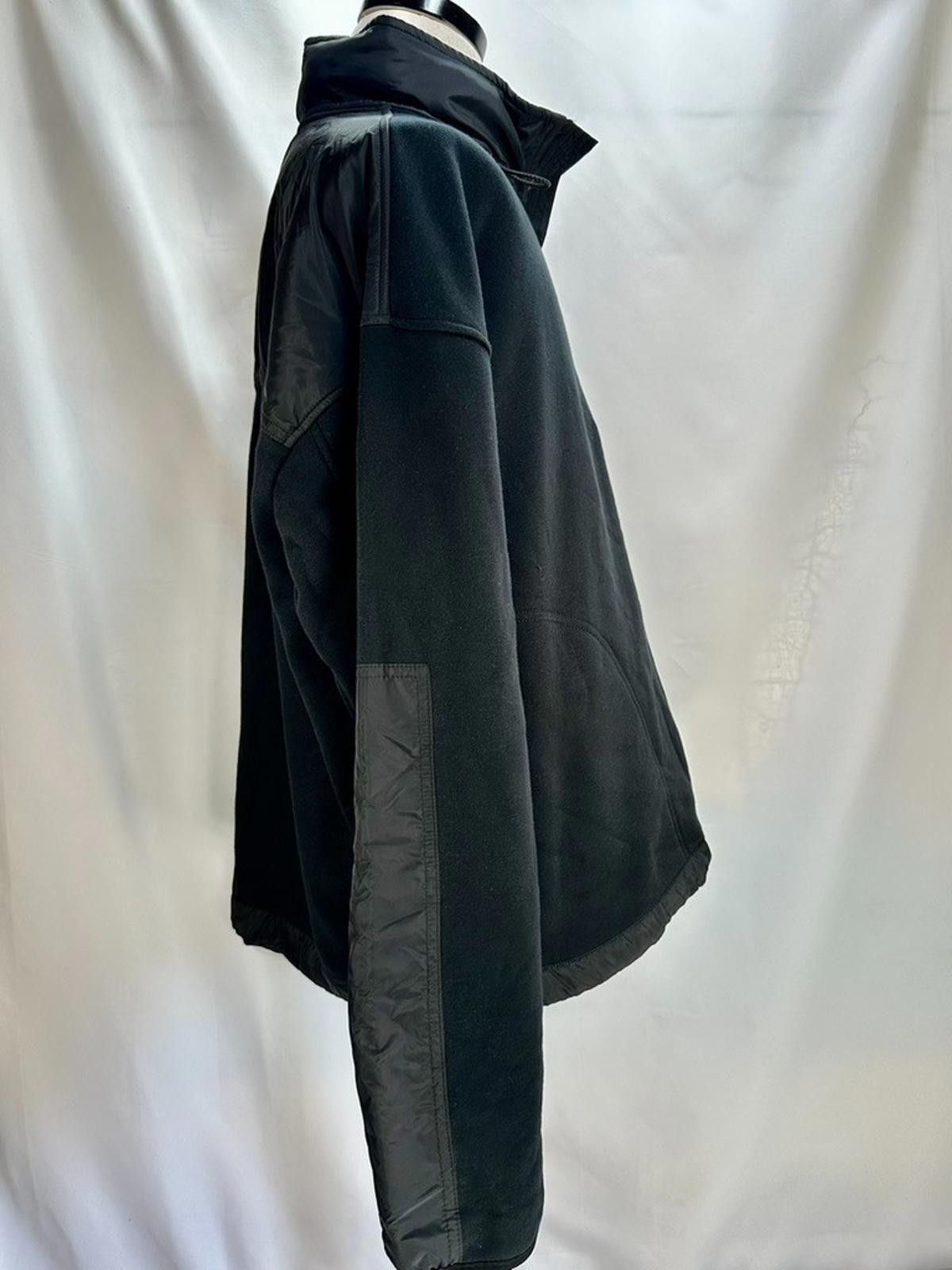 G.H. Bass & Co. Bass Outdoor 1/4 Zip Hood Fleece Zipper Pockets Black Mens L Size US L / EU 52-54 / 3 - 4 Thumbnail