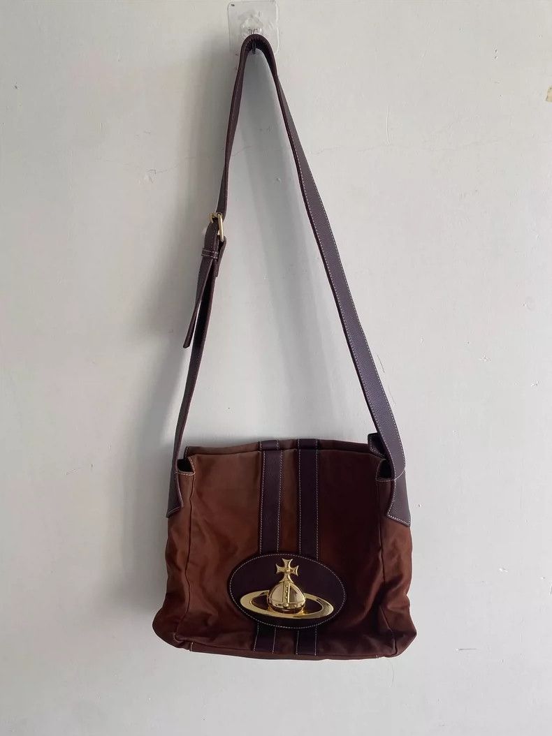 Vivienne Westwood Vivienne Westwood size os Brown patchwork shoulder bag Size ONE SIZE - 4 Thumbnail