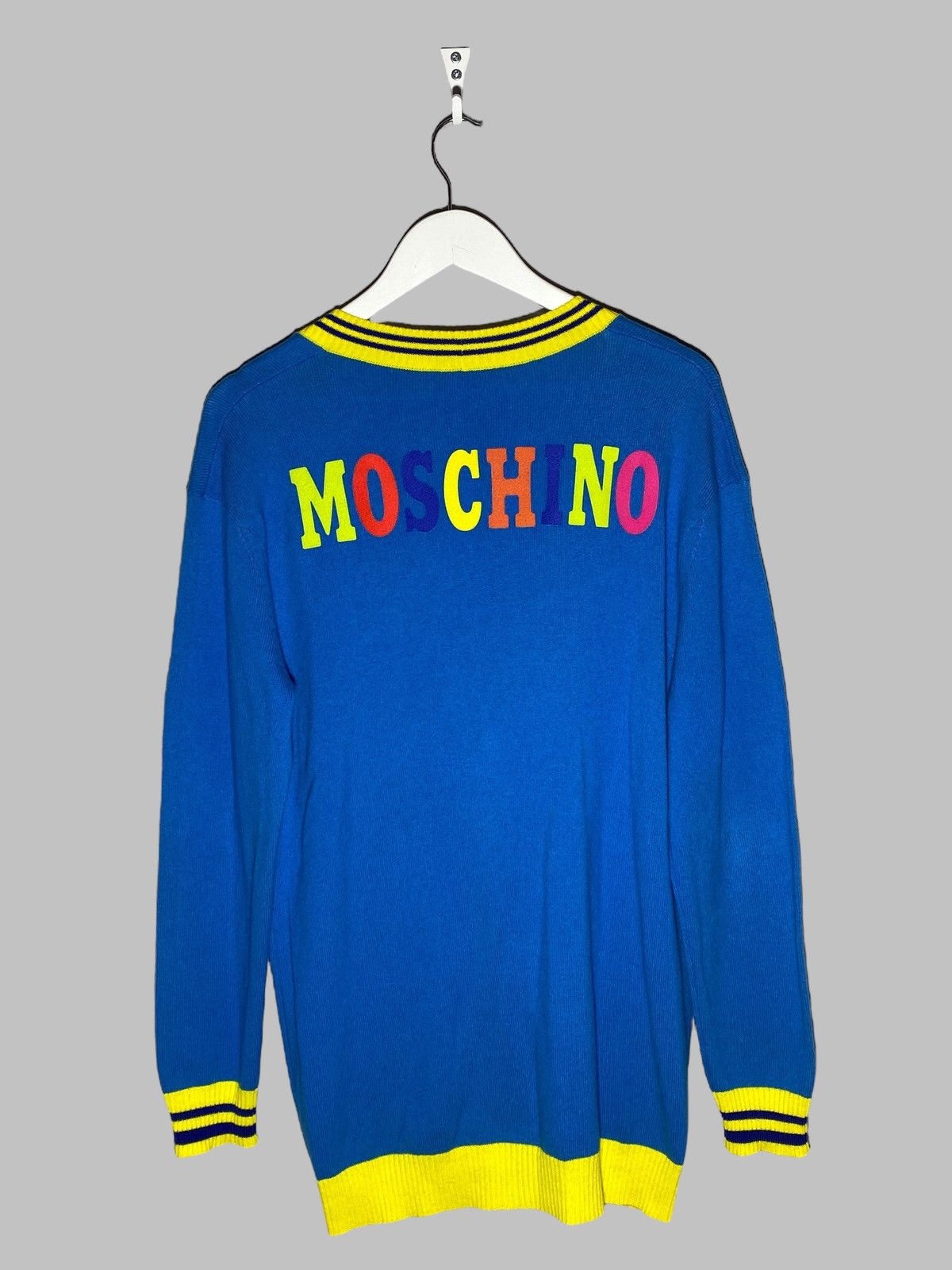 Moschino 🔥 MOSCHINO COUTURE CARDIGAN BEAR COLLEGE LOOK Y2K Size US L / EU 52-54 / 3 - 2 Thumbnail