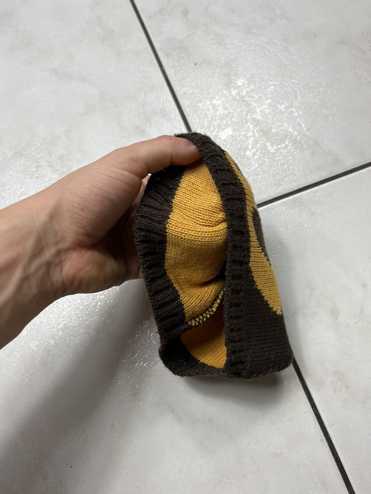 Diesel × Vintage Vintage Diesel y2k beanie knitted big logo cap hat Size ONE SIZE - 10 Thumbnail