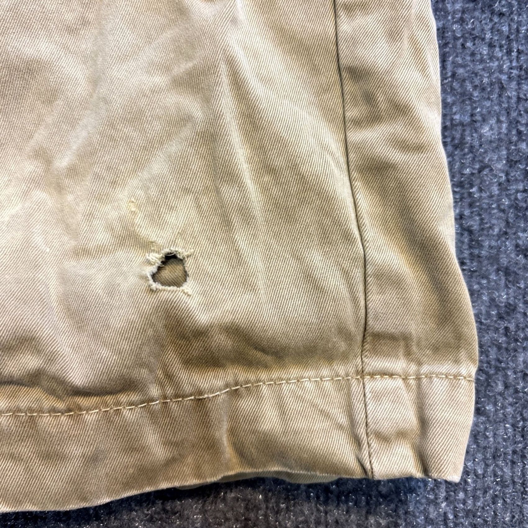 Abercrombie & Fitch VINTAGE Abercrombie & Fitch Shorts Men 32 Beige Cargo Drawstring Pockets 90s Military Outdoor Casual Workwear Size US 32 / EU 48 - 3 Thumbnail