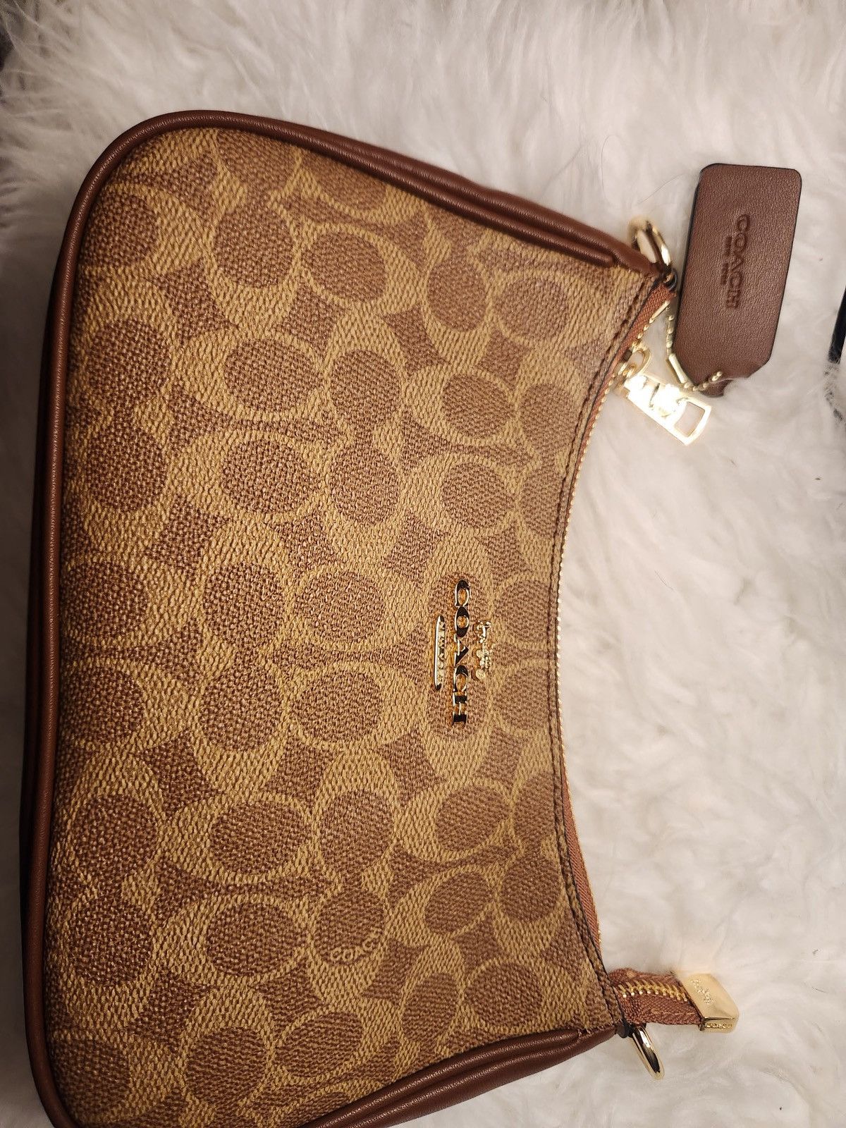 Coach Coach Brown Signature Canvas Shoulder Bag Size ONE SIZE - 3 Thumbnail