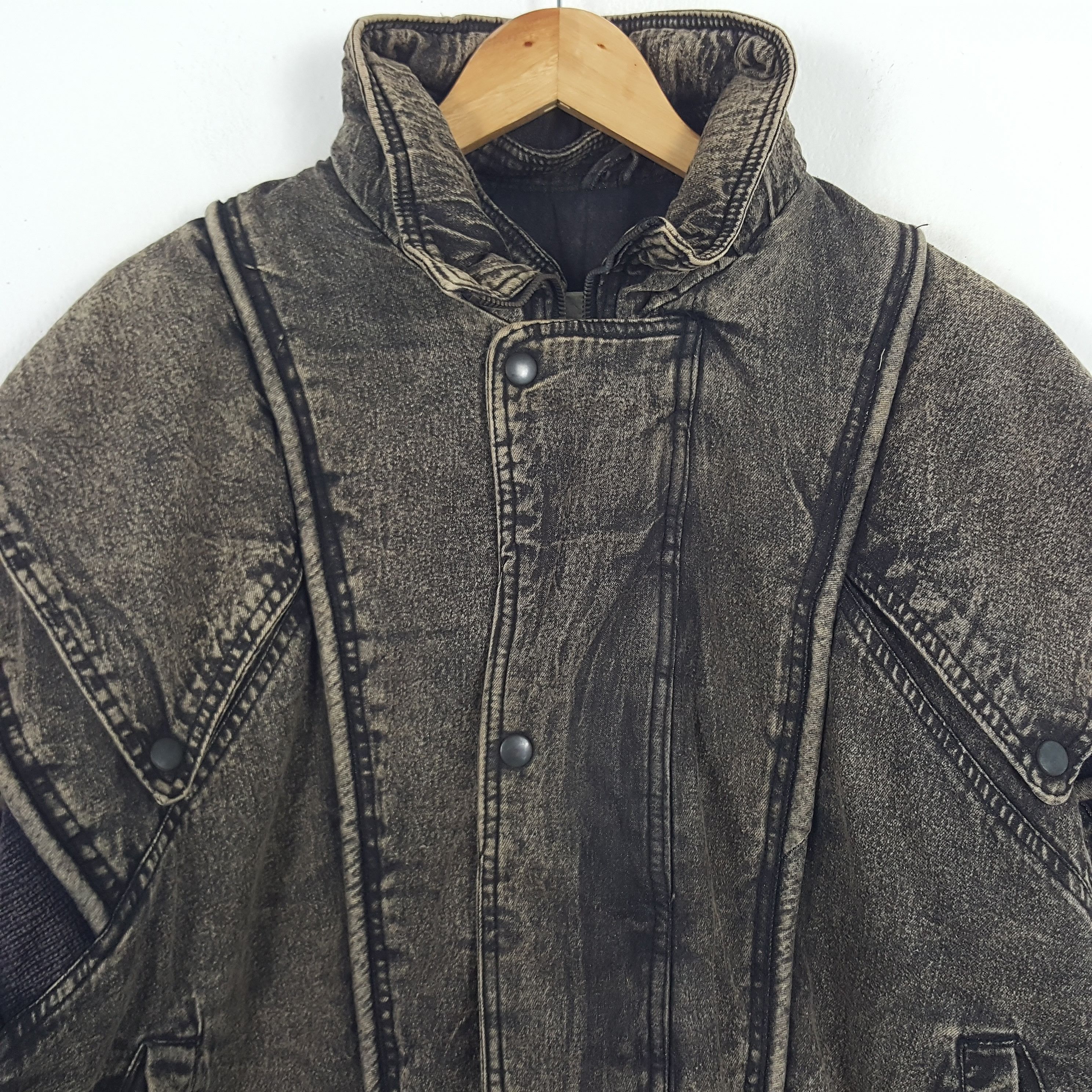 If Six Was Nine × Le Grande Bleu (L.G.B.) × Vintage Vintage Harley Davidson Motorcycle Club Denim Jacket Size US XL / EU 56 / 4 - 2 Thumbnail