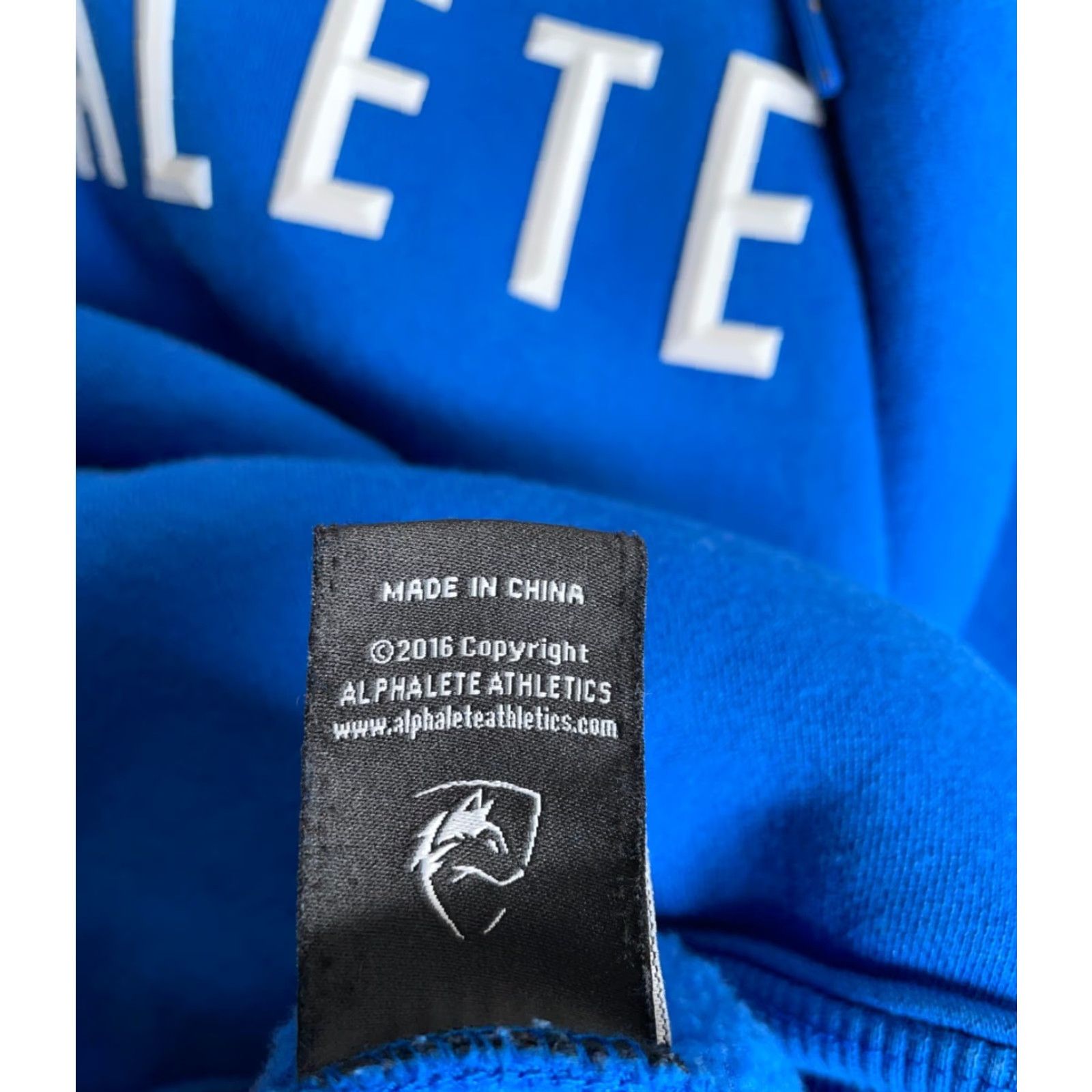 Vintage Alphalete Hoodie Adult Medium Blue Pullover Sweatshirt 2016 Raised Graphic Size US M / EU 48-50 / 2 - 7 Thumbnail