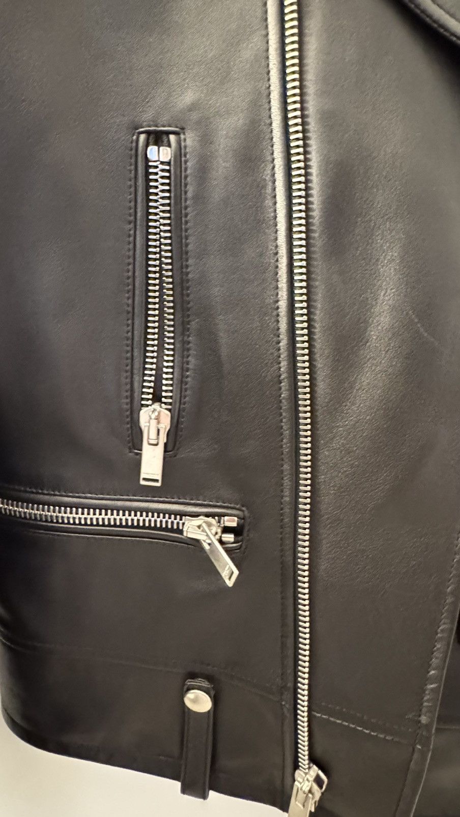 Saint Laurent Paris Saint Laurent L01 Classic Black Leather Biker Jacket Size US S / EU 44-46 / 1 - 12 Thumbnail