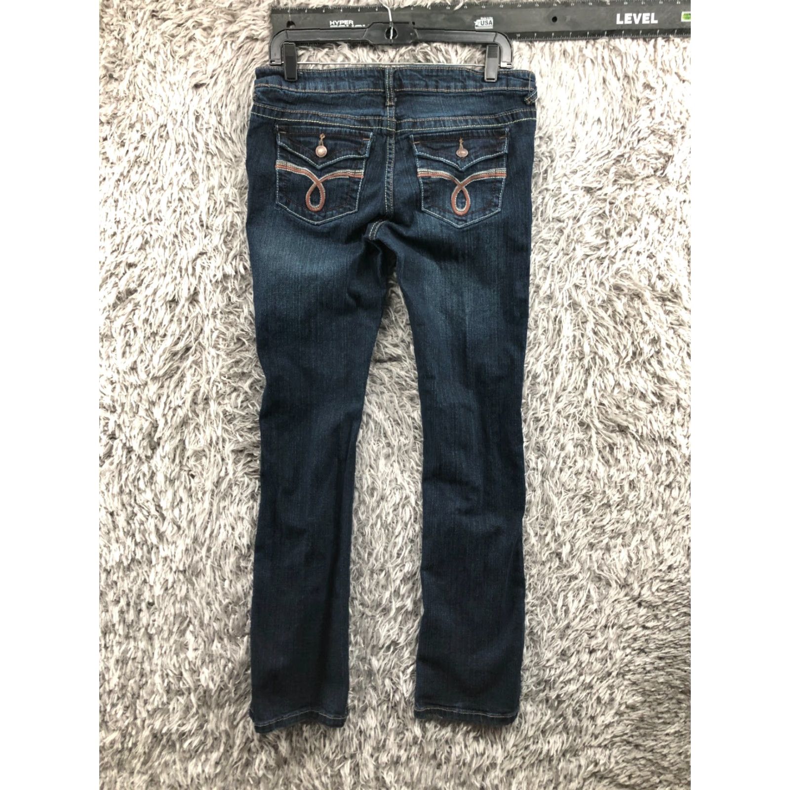 Vintage Rue21 Slim Boot Jeans Womens Juniors Size 5/6 Medium Wash Blue 5-Pocket Denim Jeans Rue 21 Slim Boot Womens Size 27" / US 4 / IT 40 - 5 Thumbnail