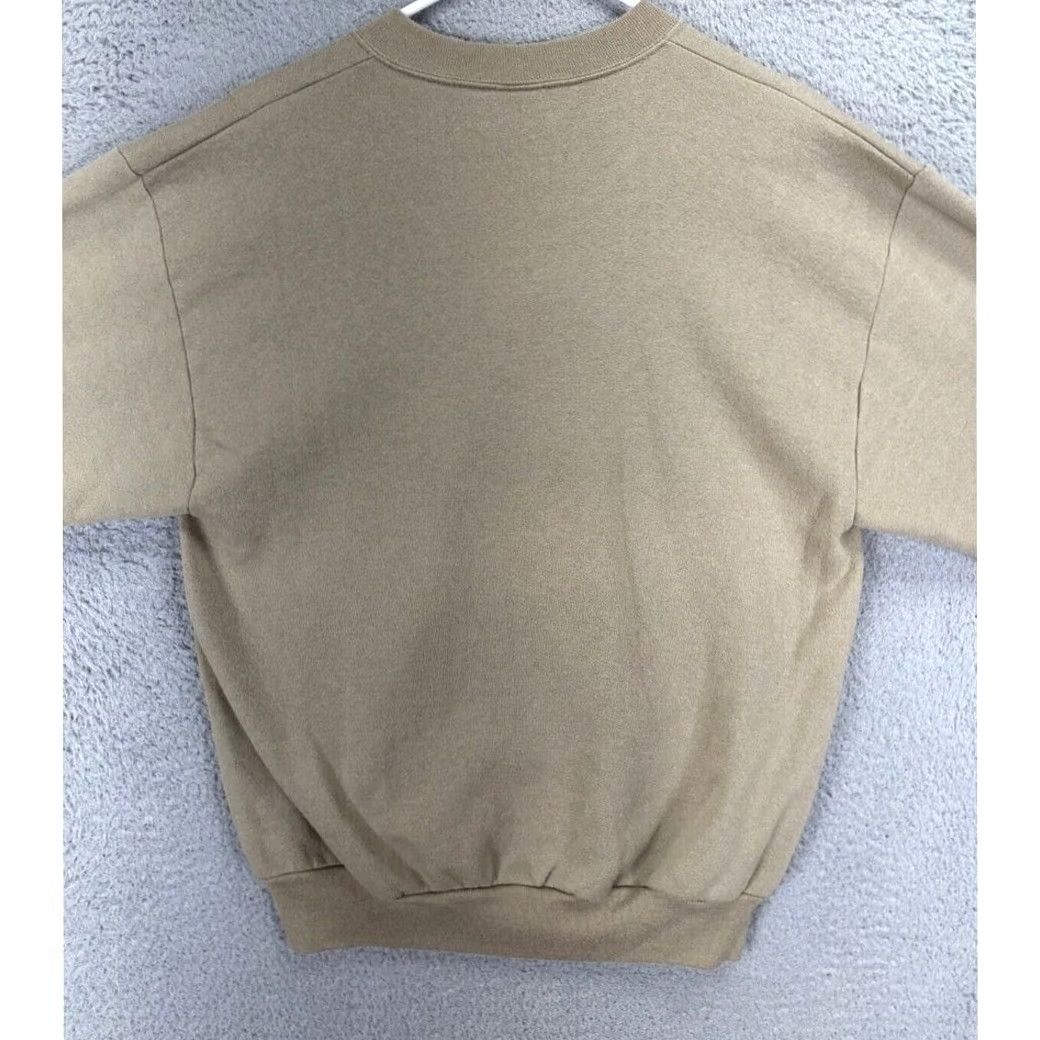 Jerzees VINTAGE Jerzees Sweater Womens Medium Tan Crew Neck Pullover Knits 90s Casual Made In USA Womens Size M / US 6-8 / IT 42-44 - 2 Thumbnail