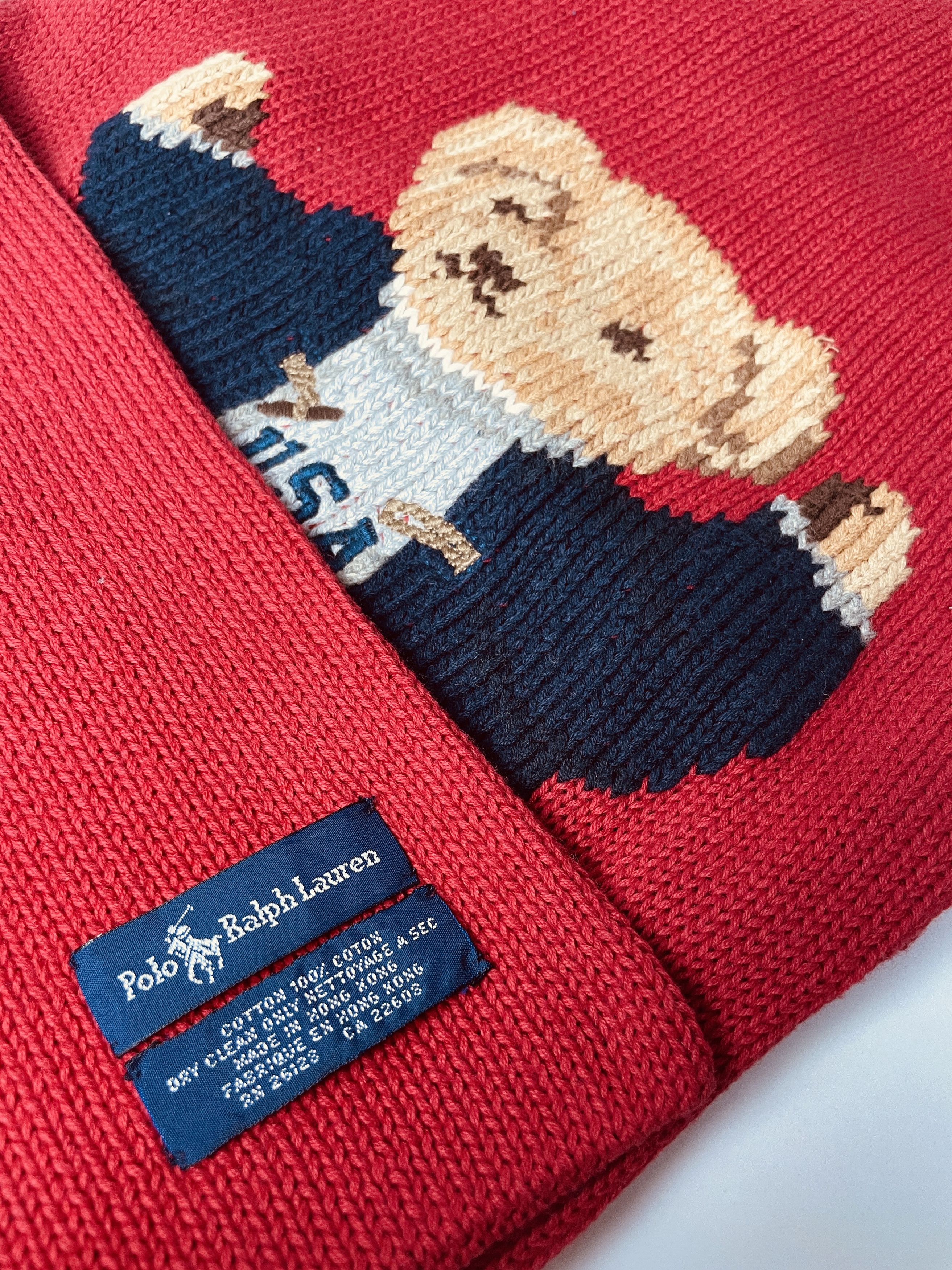 Polo Ralph Lauren Ralph Lauren Classic Bear Pattern Scarf Size 42 - 6 Thumbnail