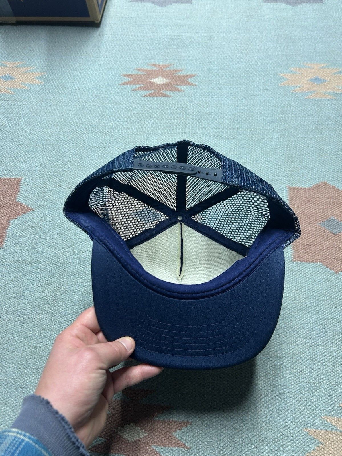 Vintage Vintage trucker hat Wayne’s trucking inc blue yellow snap Size ONE SIZE - 5 Thumbnail