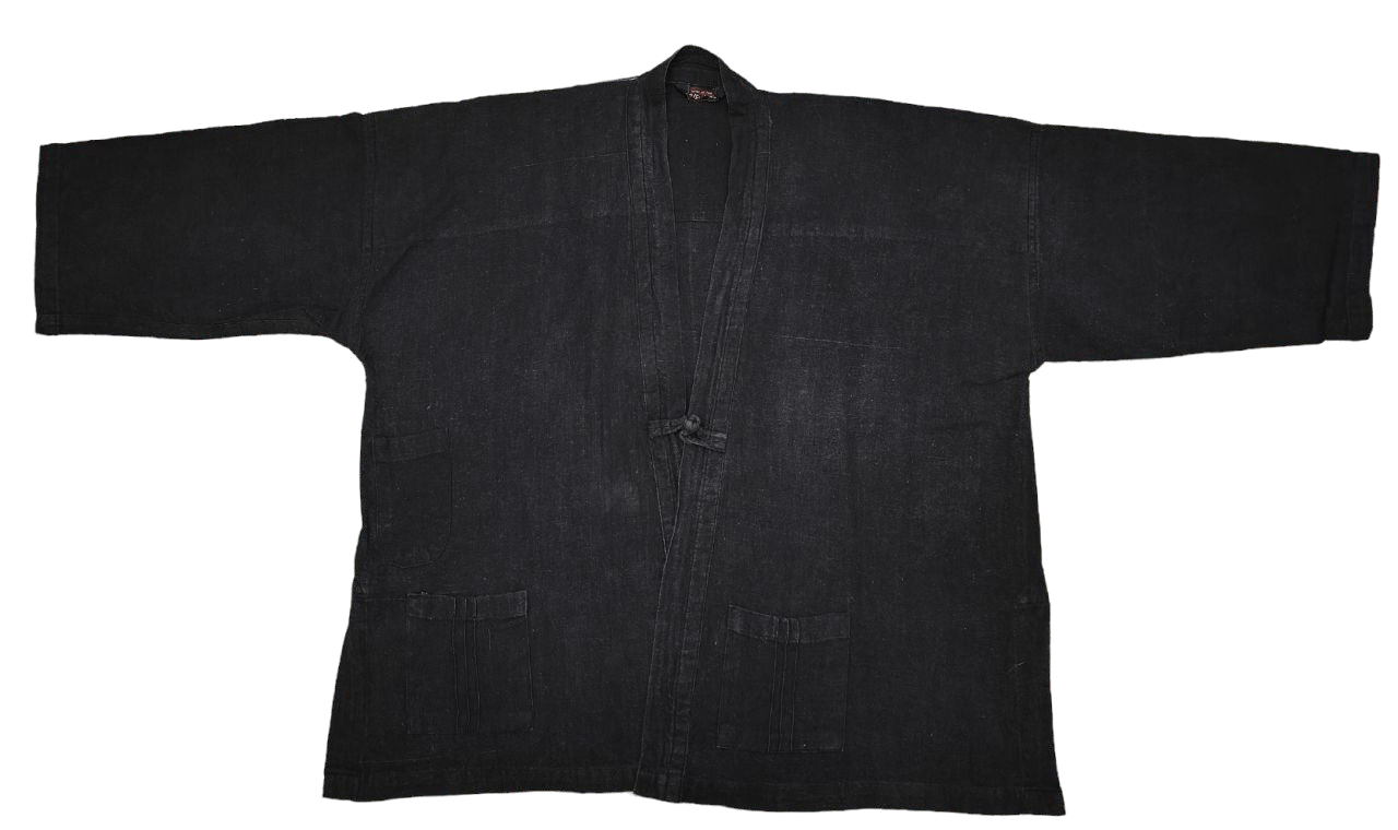 Japanese Brand Black Kimono Hanten Size US XL / EU 56 / 4 - 2 Thumbnail