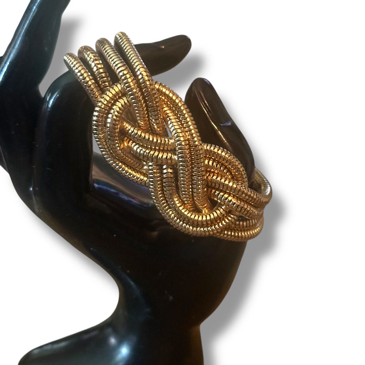 Other Gold tone multi strand love knot omega chain bracelet Size ONE SIZE - 2 Thumbnail