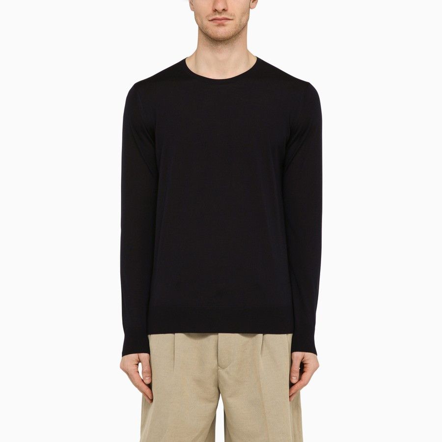 Loro Piana o1d2blof0424 Crew-Neck Sweater in Black Size US L / EU 52-54 / 3 - 1 Thumbnail