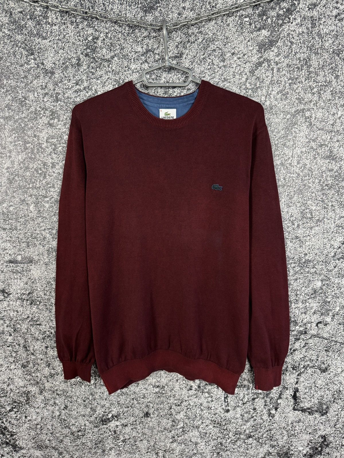Lacoste Men’s Lacoste Crewneck Sweater Pullover Cotton Size 6 (XL) Size US XL / EU 56 / 4 - 1 Thumbnail