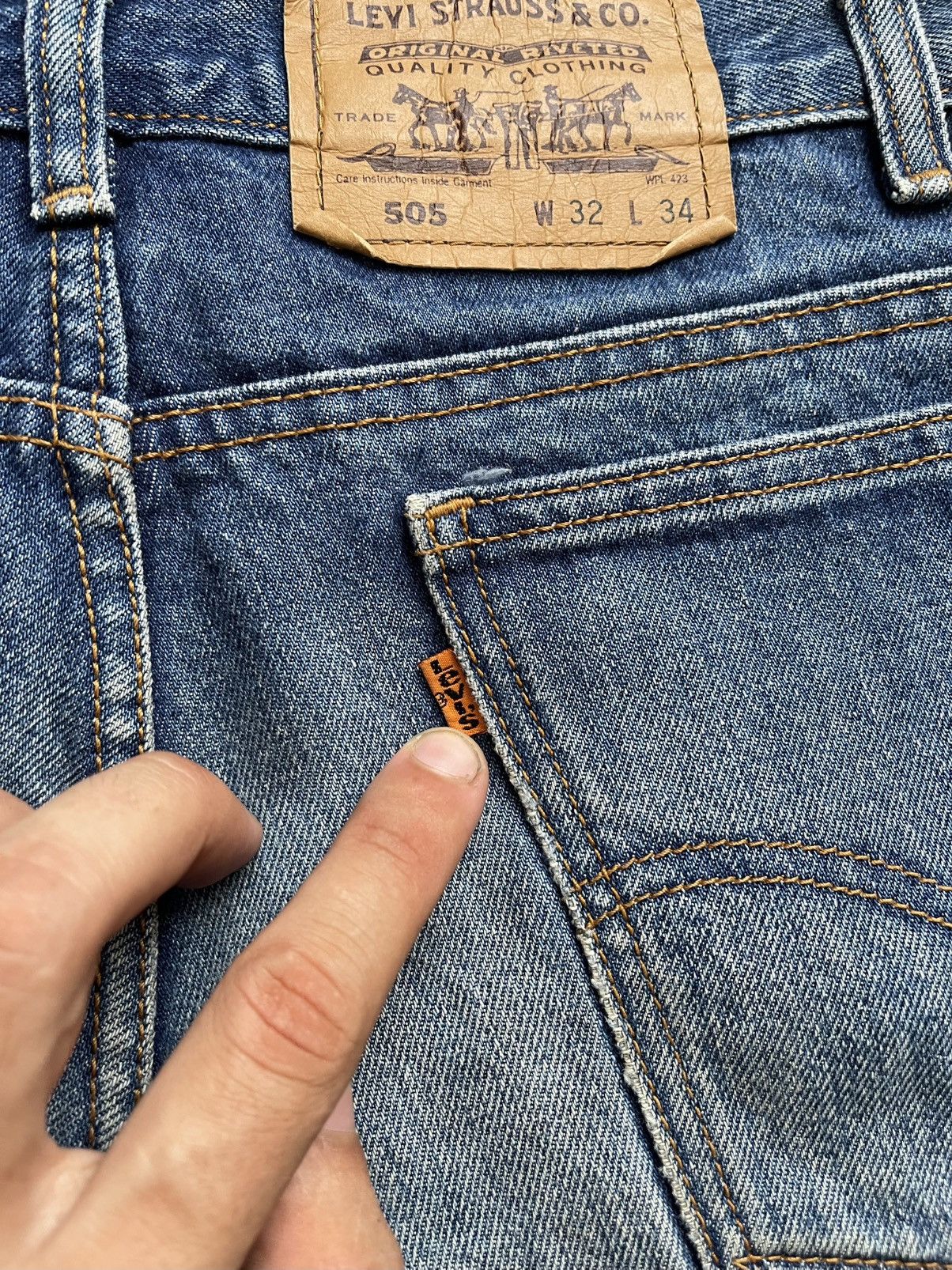 Levi's Vintage Clothing Levis Levi’s Orange Tab Vintage Denim Jeans 80s Size US 32 / EU 48 - 9 Thumbnail