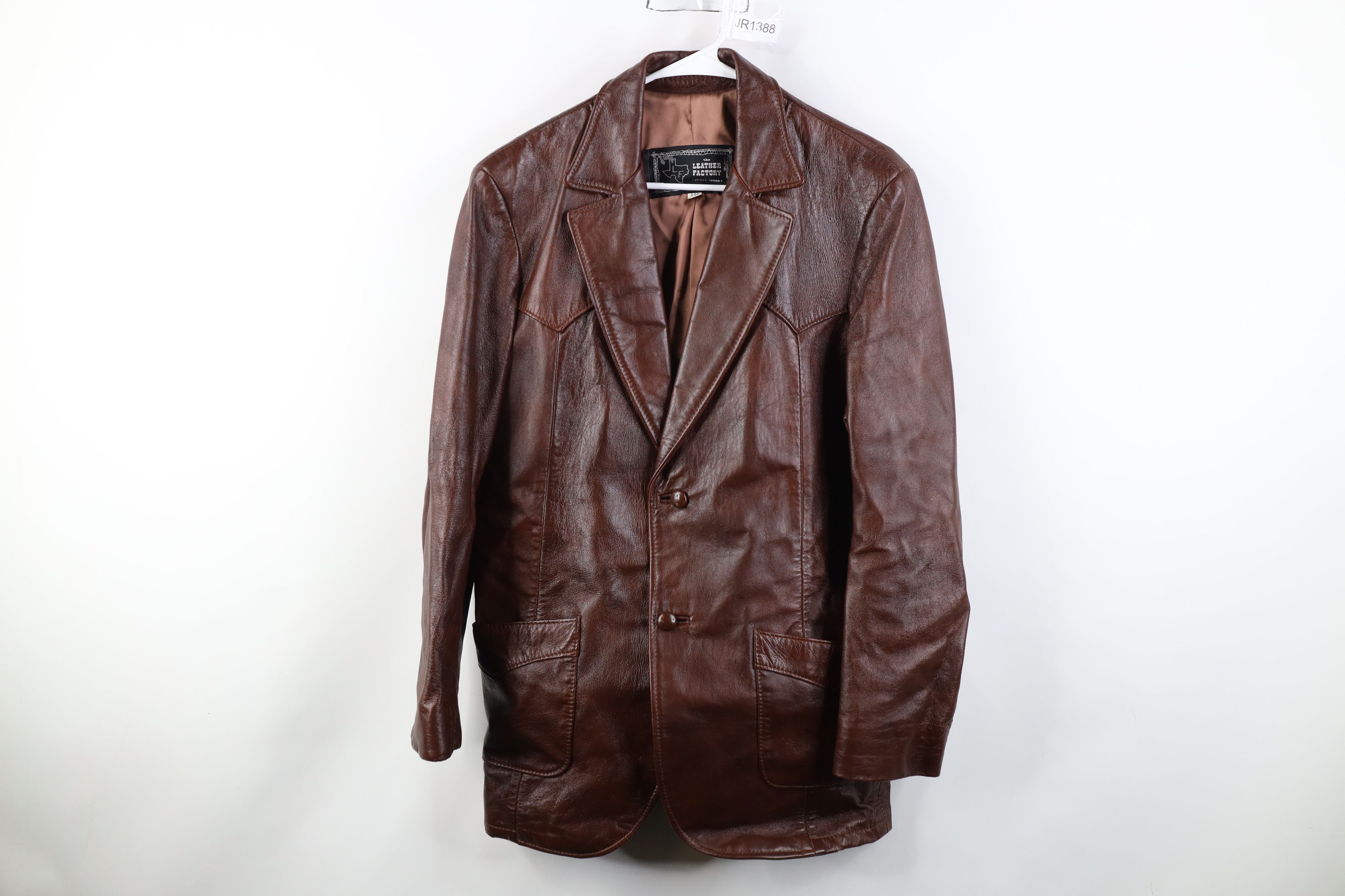 Vintage Vintage 70s Streetwear Blazer Suit Coat Jacket Brown USA Size US XXL / EU 58 / 5 - 1 Thumbnail