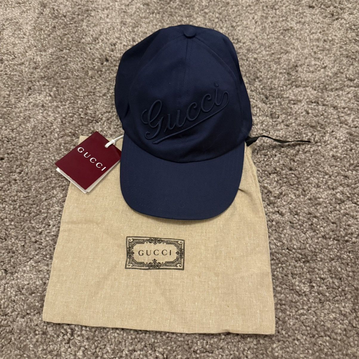Gucci Gucci baseball cap hat size M GG logo embroidery emblem logo Size ONE SIZE - 1 Thumbnail