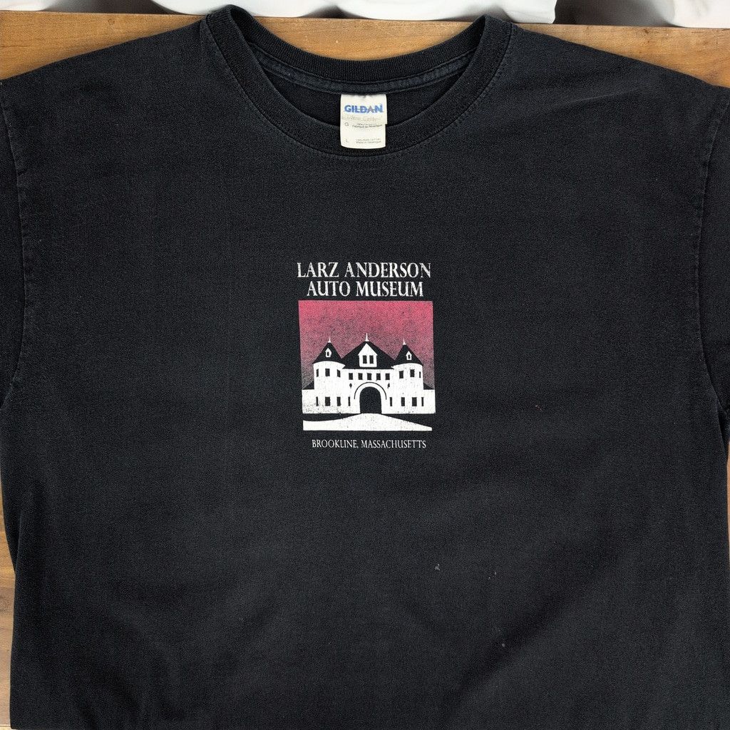 Gildan Vintage Larz Anderson Auto Museum Black T-Shirt Size US L / EU 52-54 / 3 - 1 Thumbnail