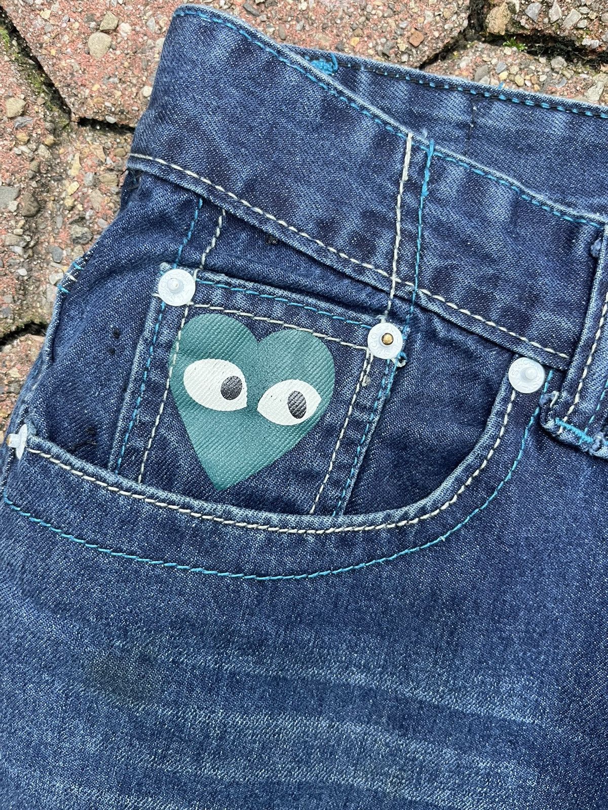 Comme des Garcons × Levi's × Speedo CDG Levi Opening Ceremony Rare Jeans 🔥🔥🔥 Size US 32 / EU 48 - 6 Thumbnail