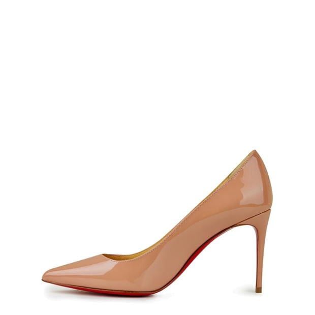 Christian Louboutin Kate 85mm Patent Leather Pumps Size US 10.5 / IT 40.5 - 3 Thumbnail