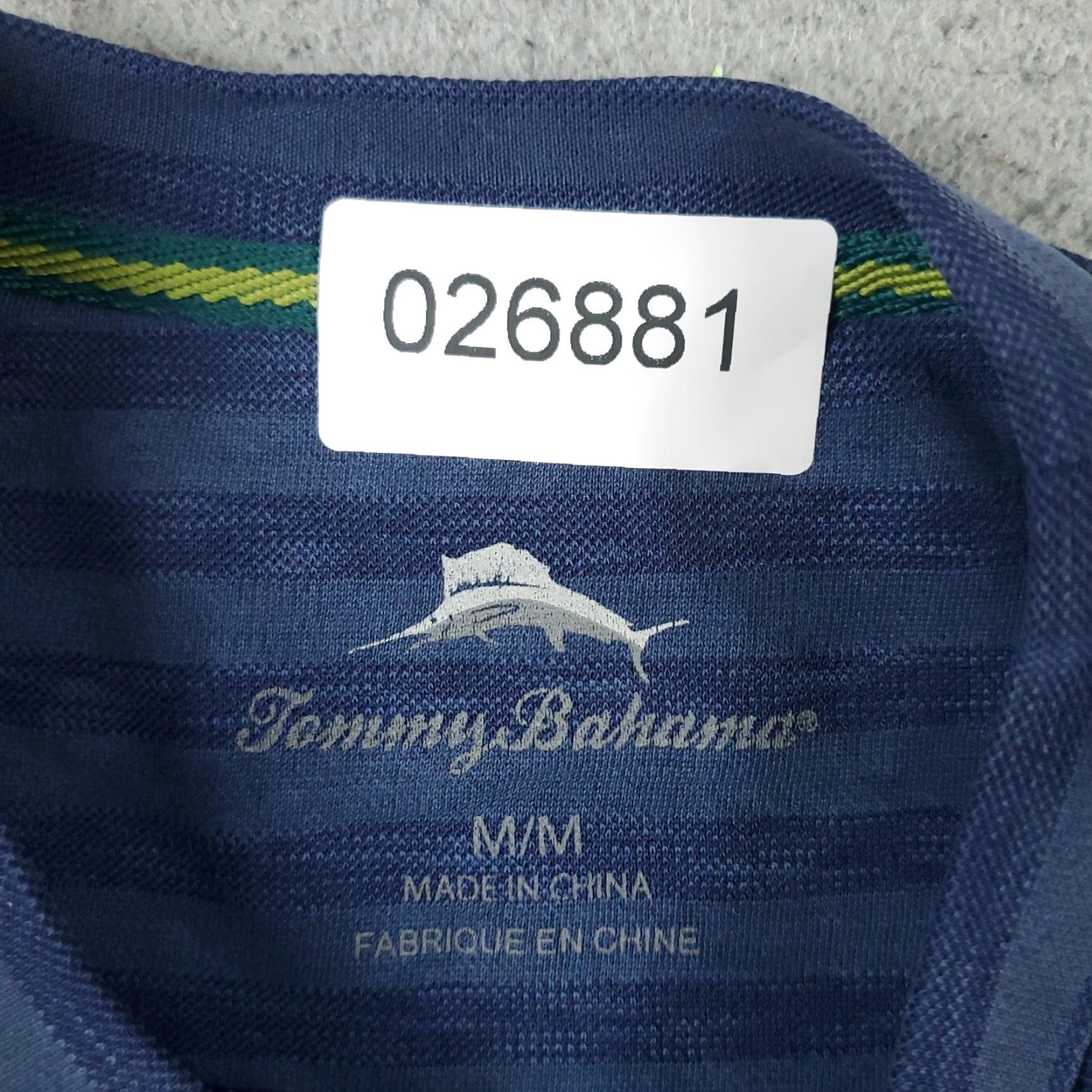 Tommy Bahama Tommy Bahama Blue Striped T-Shirt Mens Medium Casual Short Sleeve Size US M / EU 48-50 / 2 - 8 Thumbnail
