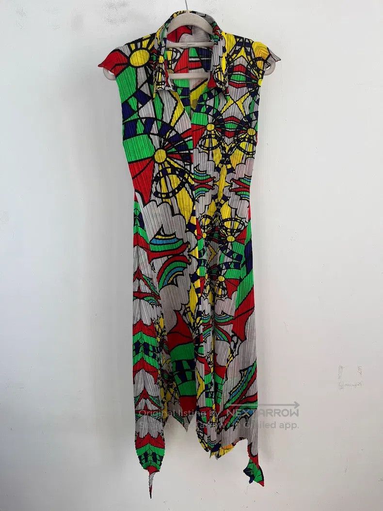 Issey Miyake Issey Miyake Color Block Coat Size L / US 10 / IT 46 - 1 Thumbnail