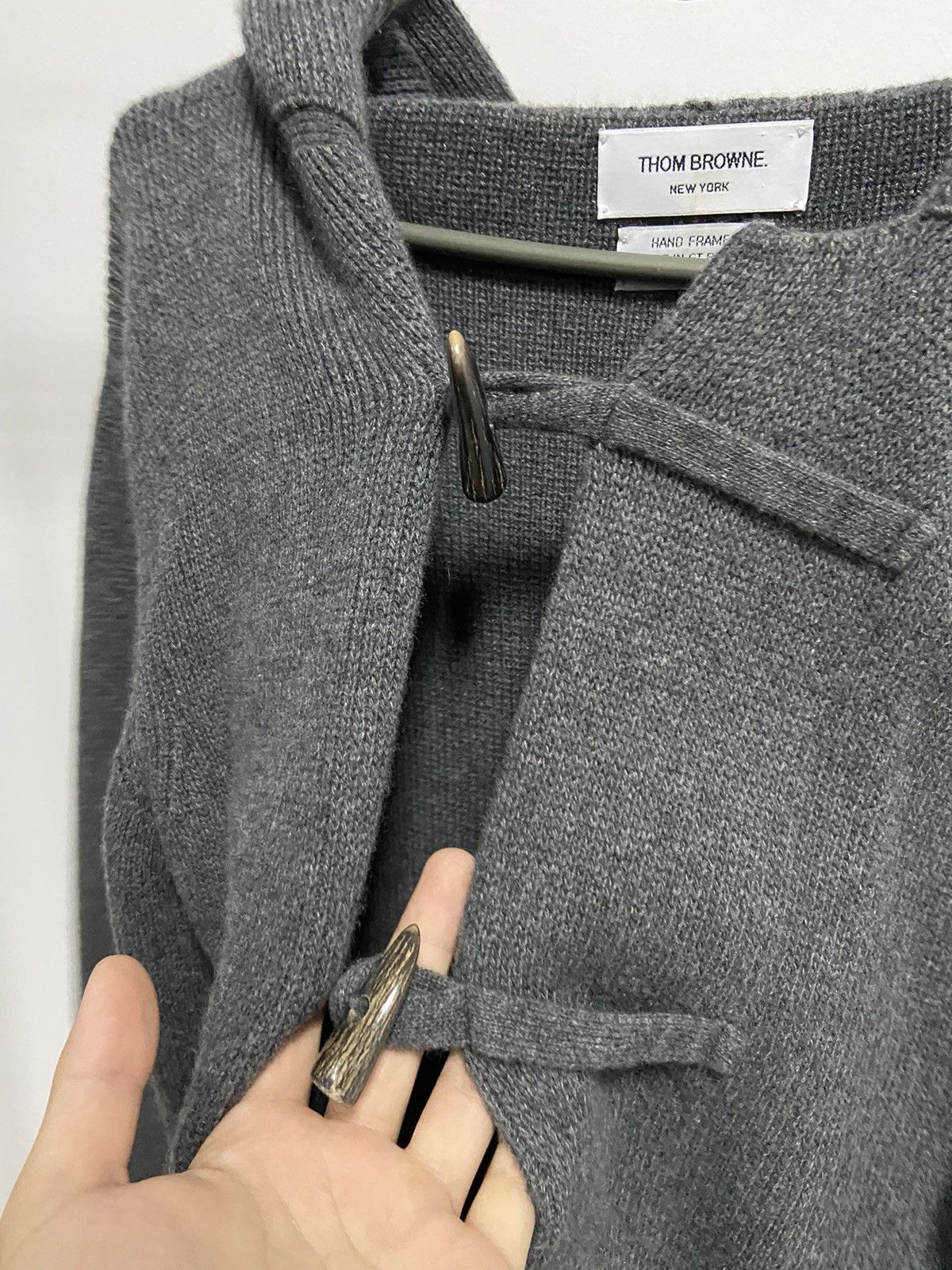Thom Browne Thom Browne cardigan sweater knitted cashmere vintage hooded Size US S / EU 44-46 / 1 - 5 Thumbnail