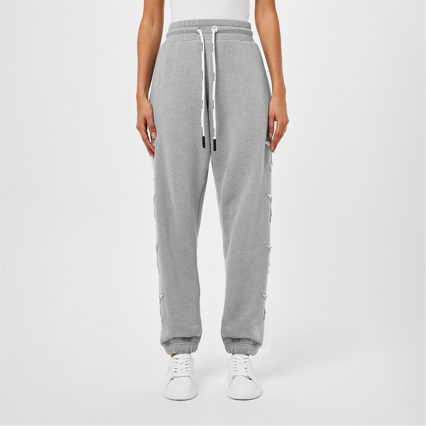 Palm Angels o1g2r1mq0325 Vintage Star Sweatpant in Grey Size 29" - 4 Thumbnail