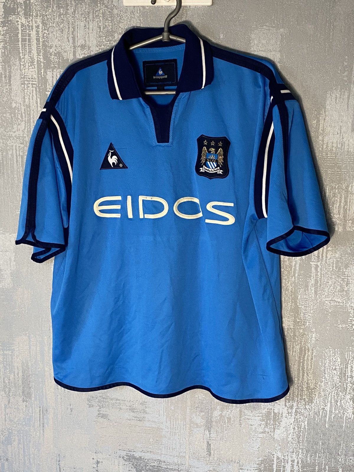 Le Coq Sportif Manchester City Le Coq Sportif 2001/02 Home Soccer Jersey Size US M / EU 48-50 / 2 - 1 Thumbnail