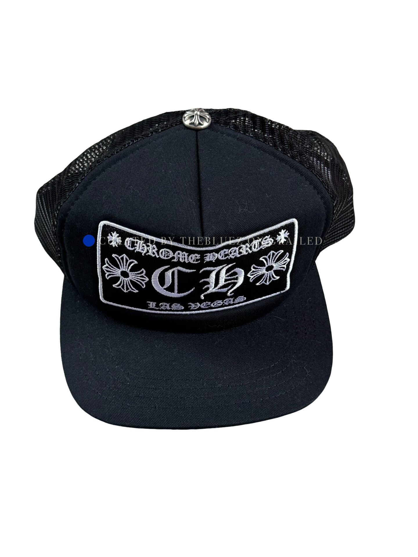 Chrome Hearts Black Trucker Hat with Chrome Hearts Detail Size ONE SIZE - 1 Thumbnail