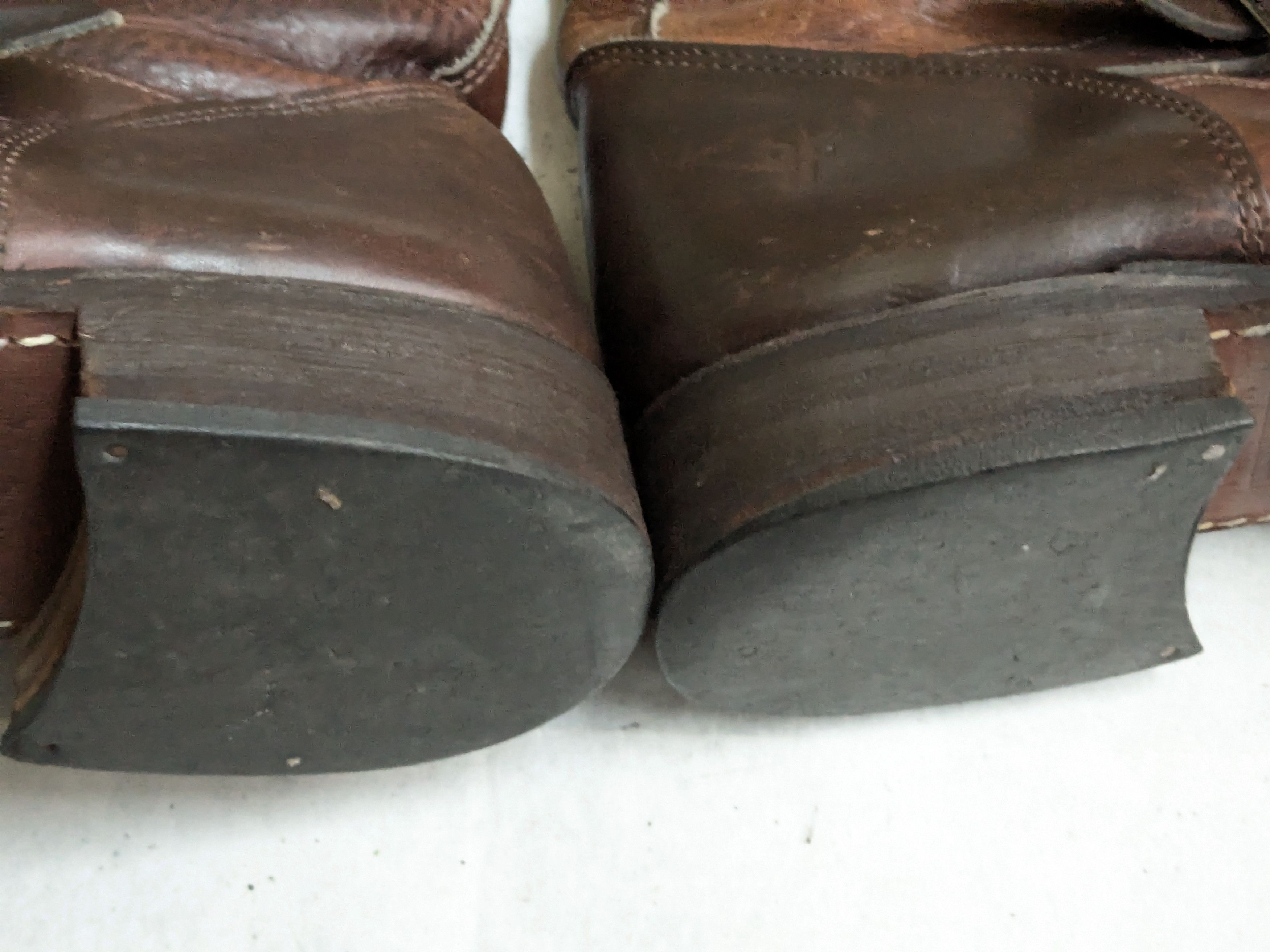 Frye Frye Engineer Boots Brown Leather 10.5 M Buckle Size US 10.5 / EU 43-44 - 18 Thumbnail