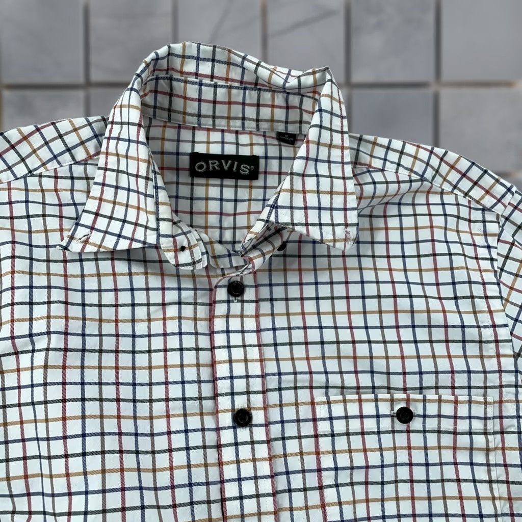 Orvis Orvis Signature Twill Shirt Mens Medium Multi Check Classic Collared Button Down Shirt Size US M / EU 48-50 / 2 - 1 Thumbnail